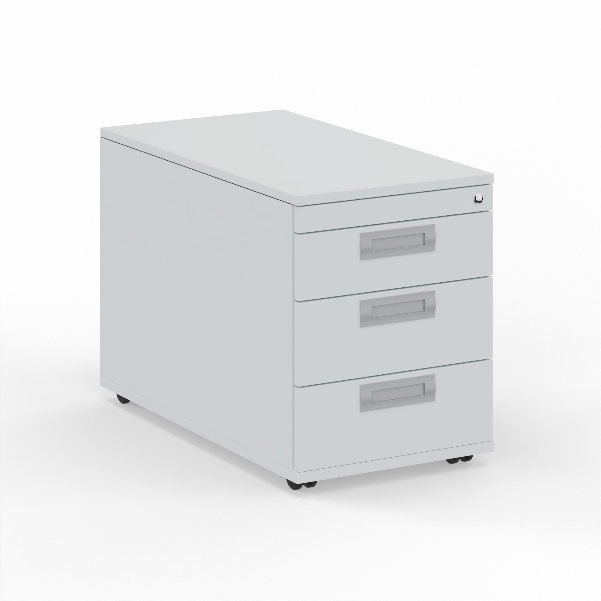 Caisson roulant Tradingzone GO Swiss Gris blanc/Gris blanc, Nouveau - Parfait pour les documents et les dossiers