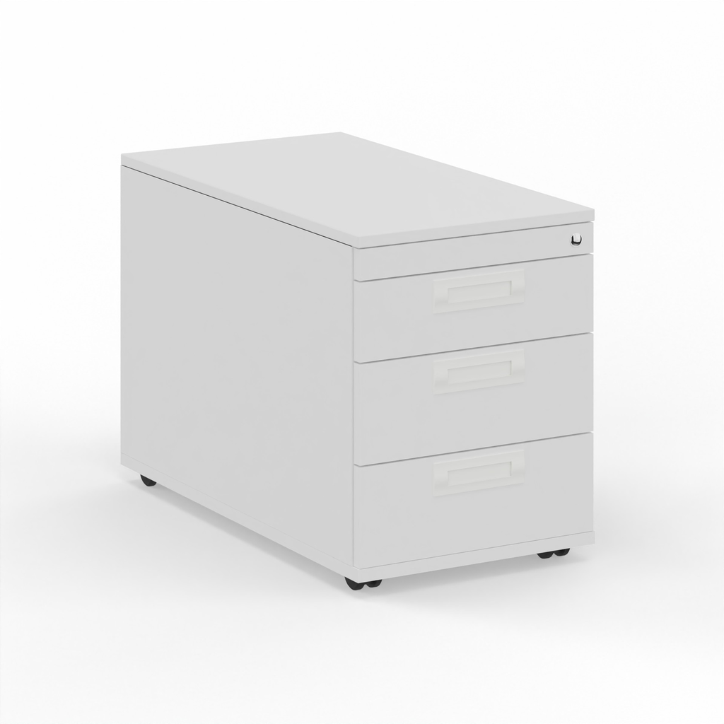 Caisson roulant Tradingzone GO Swiss Blanc/Blanc, Nouveau - Parfait pour les documents et les dossiers