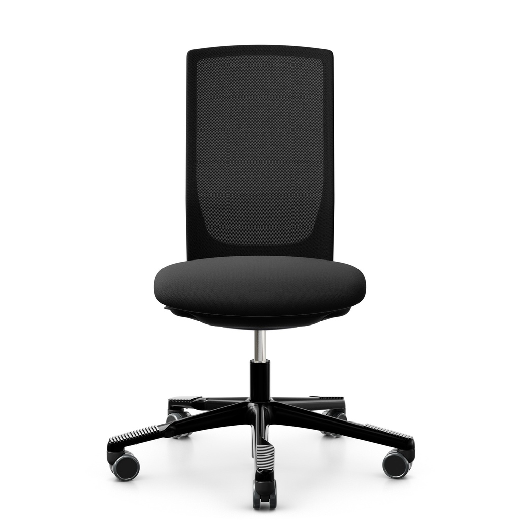 Bürodrehstuhl HAG Futu Mesh 1100-S (Gut, Schwarz, ohne Armlehnen)