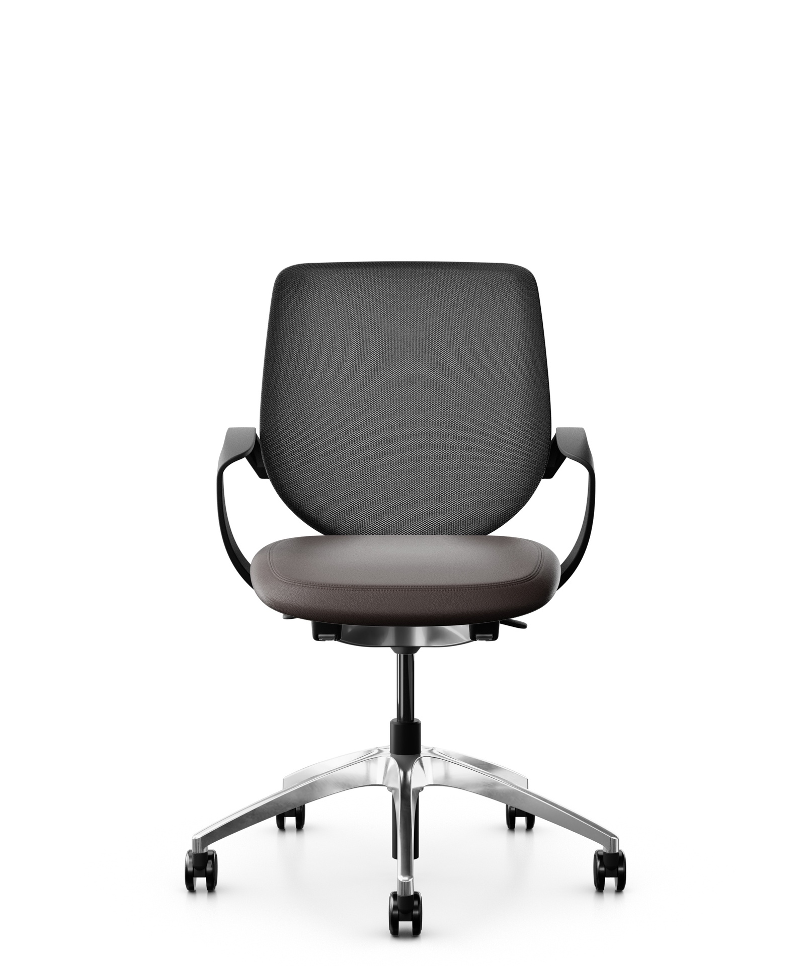 Bürostuhl Giroflex 313-4039 mit Fixarmlehnen, Dunkelbraun, Neu, Ergonomischer Stuhl - ideal für flexibles Arbeiten