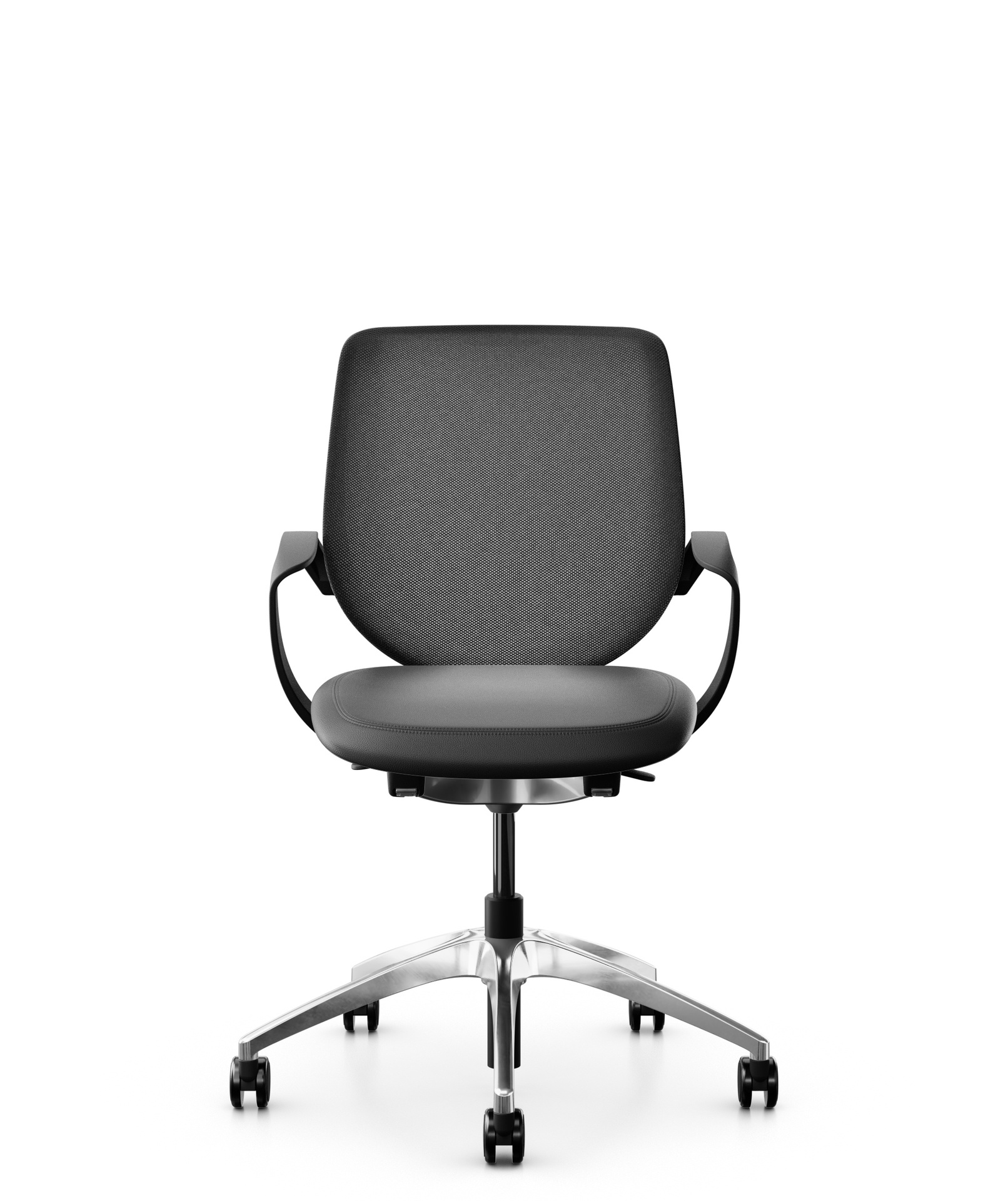 Bürostuhl Giroflex 313-4039 (Schwarz, Neu, Hartbodenrollen, Fixarmlehnen)
