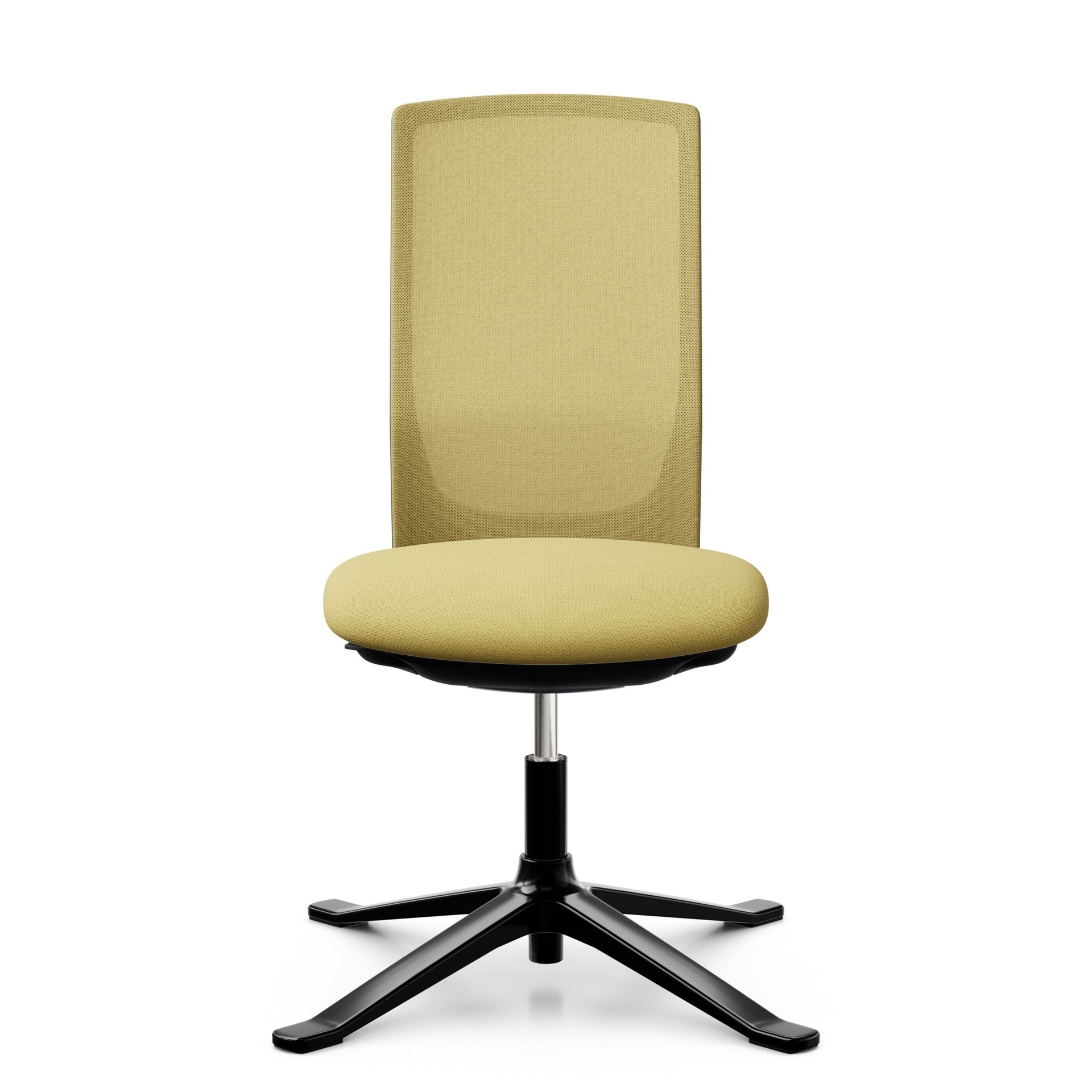 Conference chairs HAG Futu Mesh Communication 1102-S (Yellow, New, without armrests)