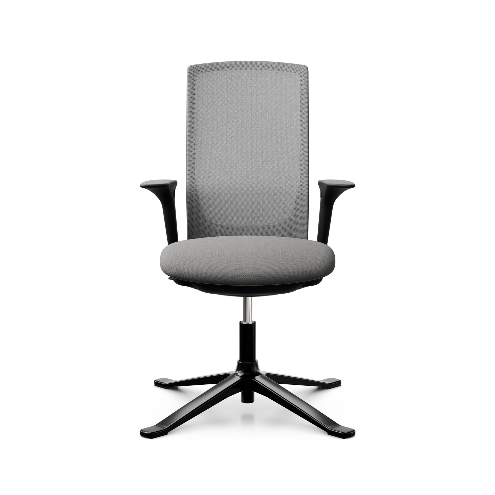 Image of Konferenzstuhl HAG Futu Mesh Communication 1102-S mit 2D Armlehnen, Grau, Neu - Ergonomisch & Höhenverstellbar