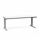 Schreibtisch höhenverstellbar / Stehtisch Steelcase Activa Lift 2 (Normal gebraucht, 180x80, Weiss, Silbergrau)