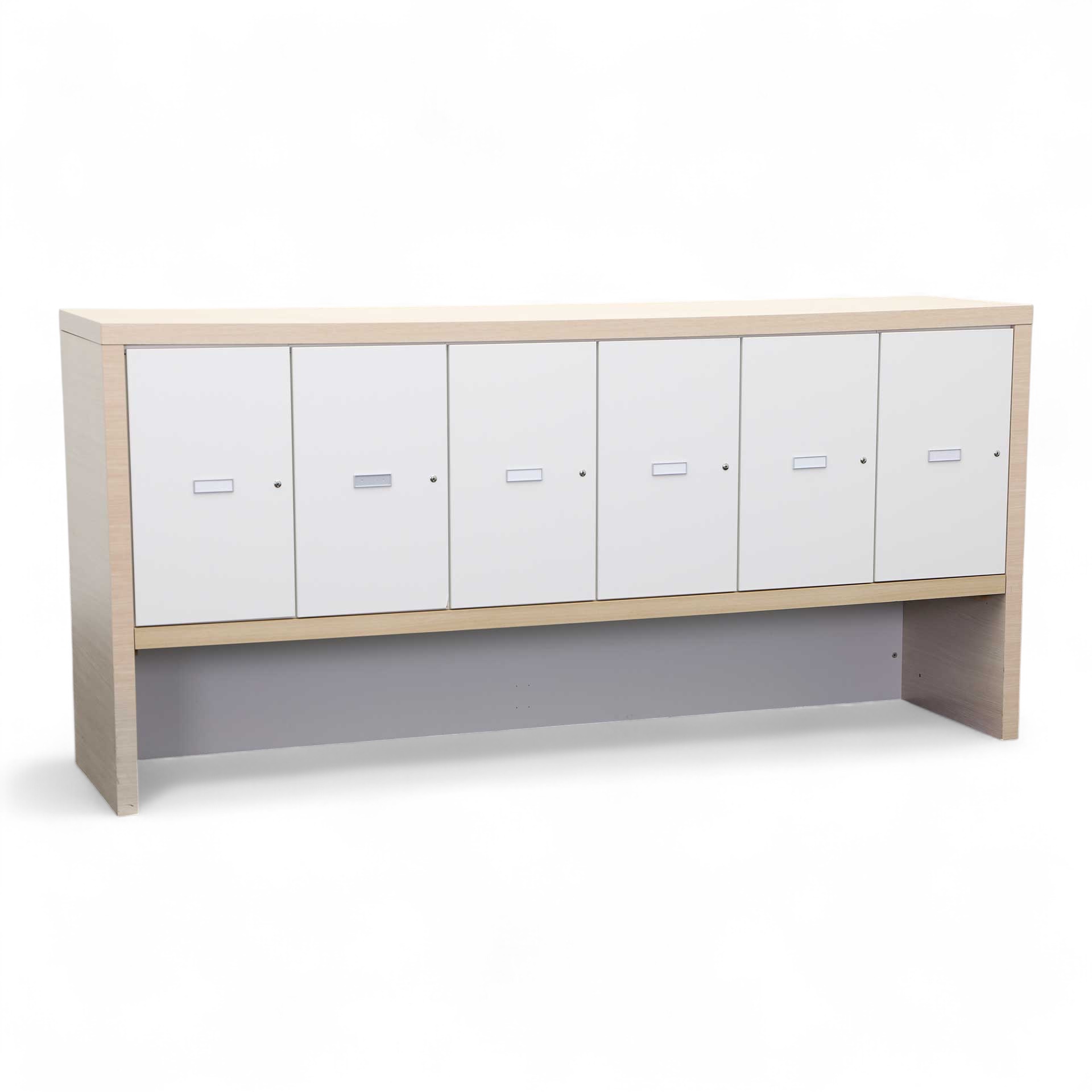 Garderobenschränke Haworth Eiche, mit Schlüssel, 240.0 x 115.0 x 60.0 cm, Normal gebraucht