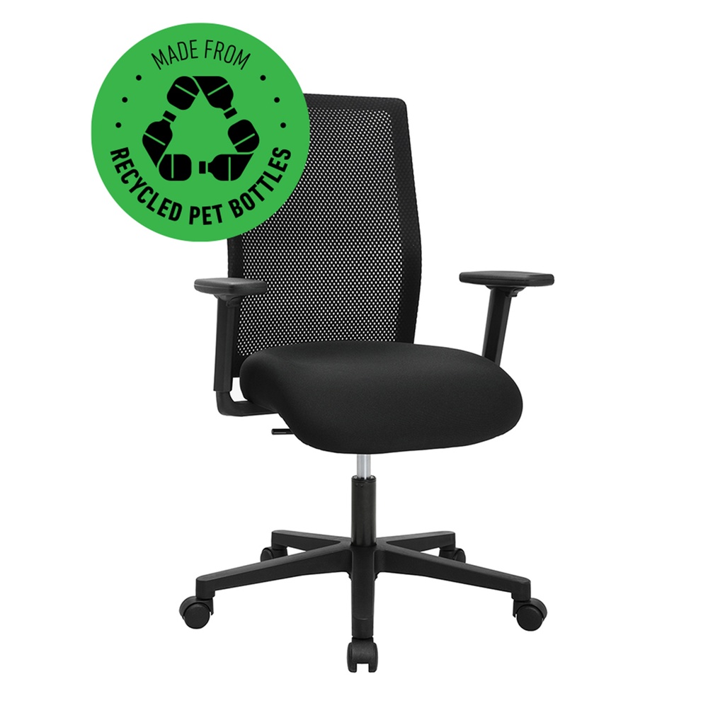 Bürostuhl Topstar Free Point (Neu, Schwarz, Teppichrollen)