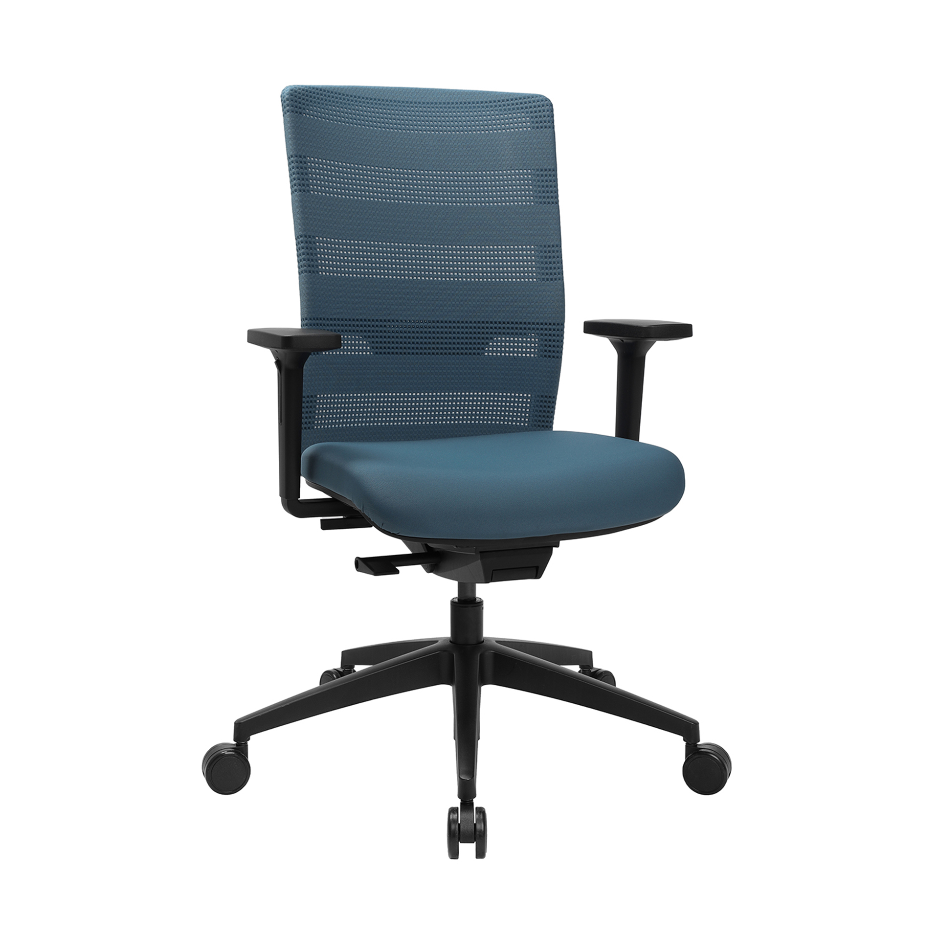 Bürodrehstuhl Topstar Sitness AirWork mit 1D Armlehnen, Blau, Neu, Ergonomischer Stuhl - ideal für flexibles Arbeiten