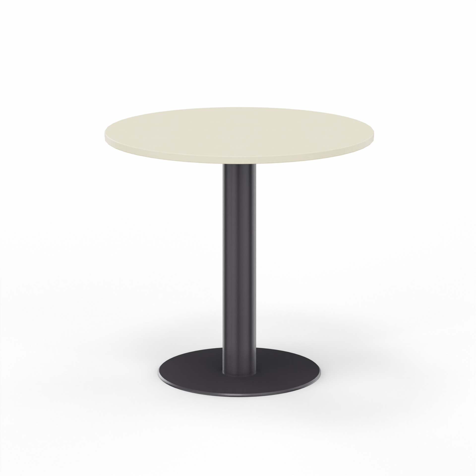 Image of Sitzungstisch Tradingzone GO Swiss 80x80 cm, Ahorn/Schwarz, Rund, Neu, Tisch - Für professionelle Meetings