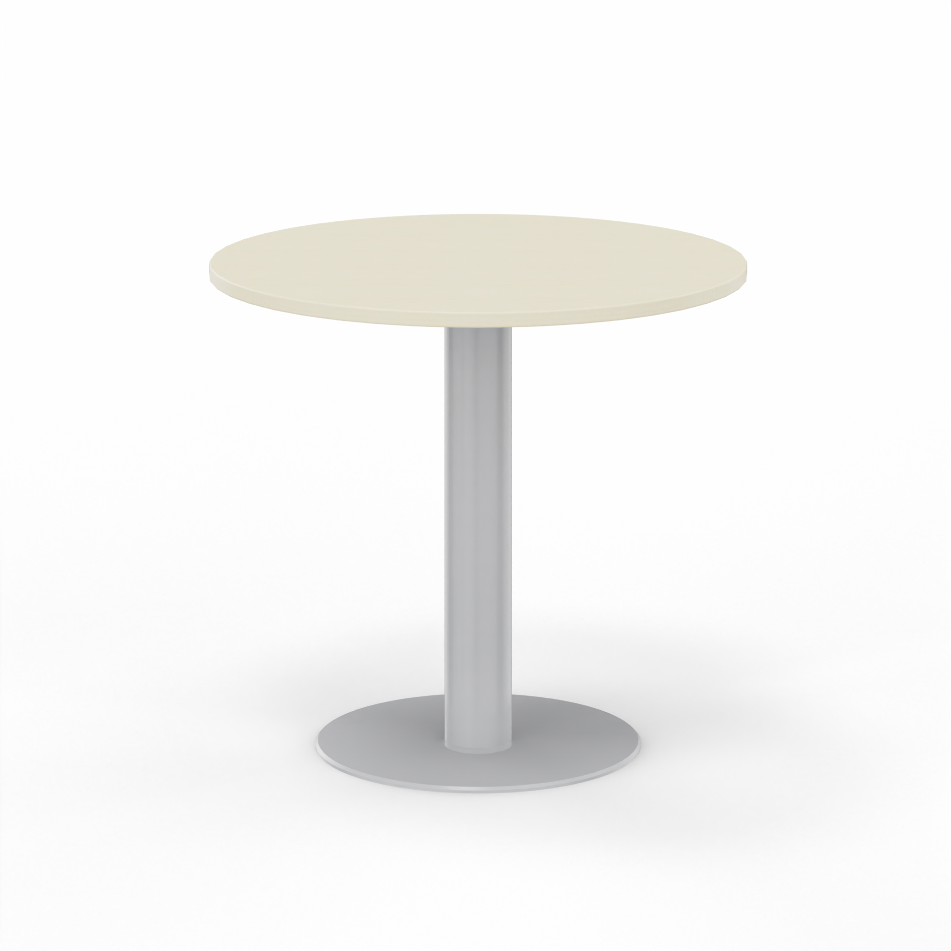 Image of Sitzungstisch Tradingzone GO Swiss 80x80 cm, Ahorn/Silbergrau, Rund, Neu, Tisch - Für professionelle Meetings