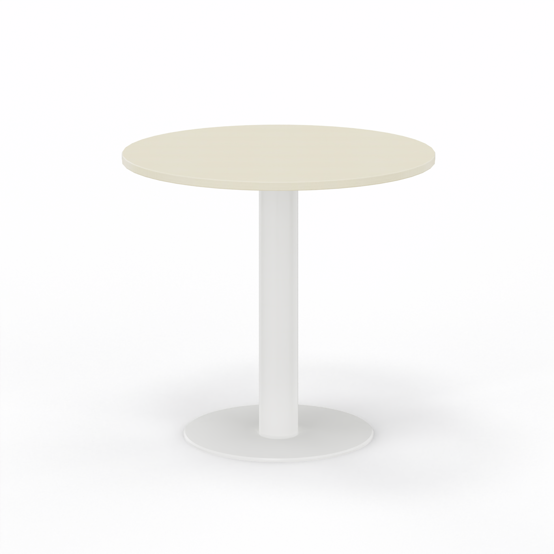 Image of Sitzungstisch Tradingzone GO Swiss 80x80 cm, Ahorn/Weiss, Rund, Neu, Tisch - Für professionelle Meetings