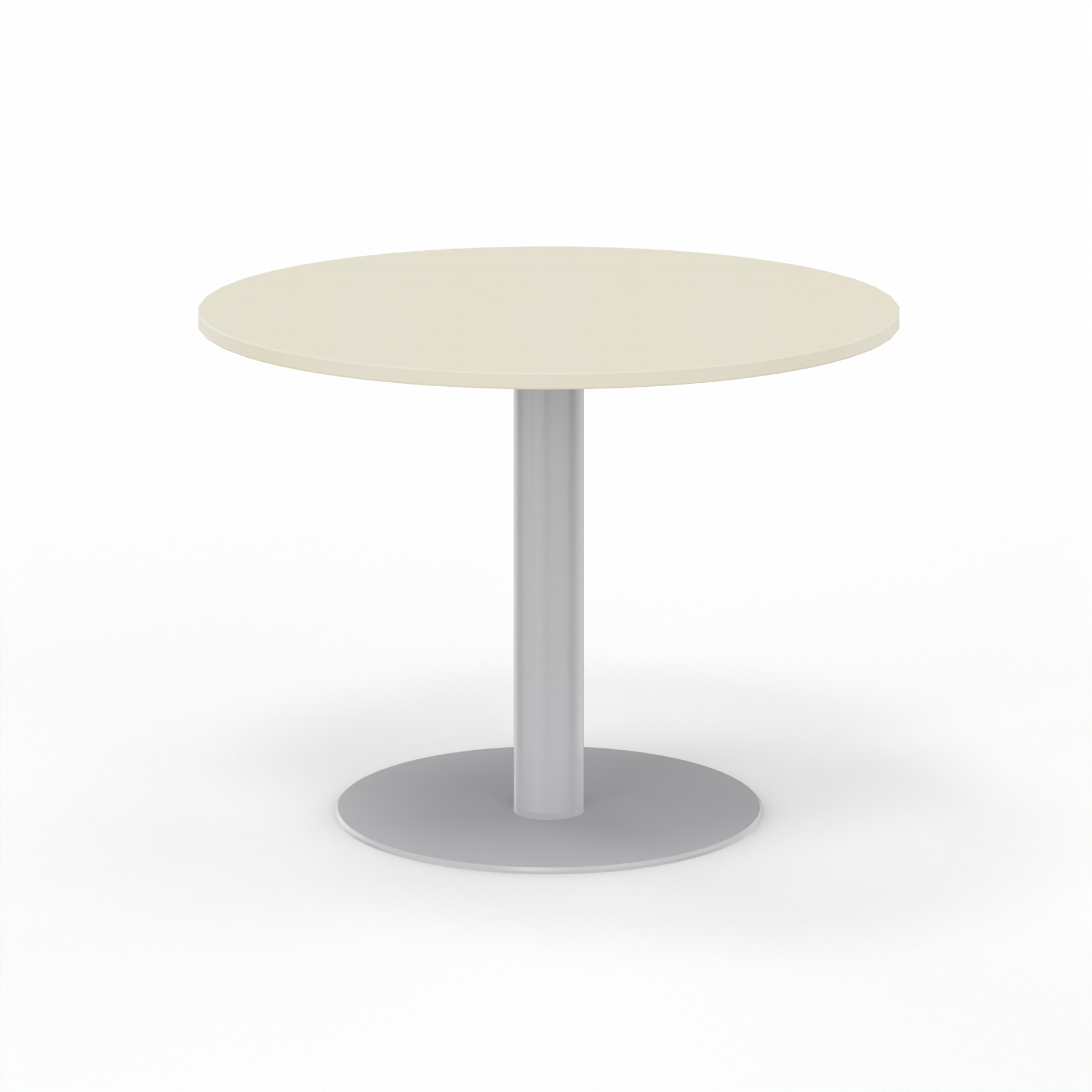 Table de réunion Tradingzone GO Swiss 100x100 cm, Érable/Gris argenté, Autour, Nouveau, Table - Pour les réunions professionnelles