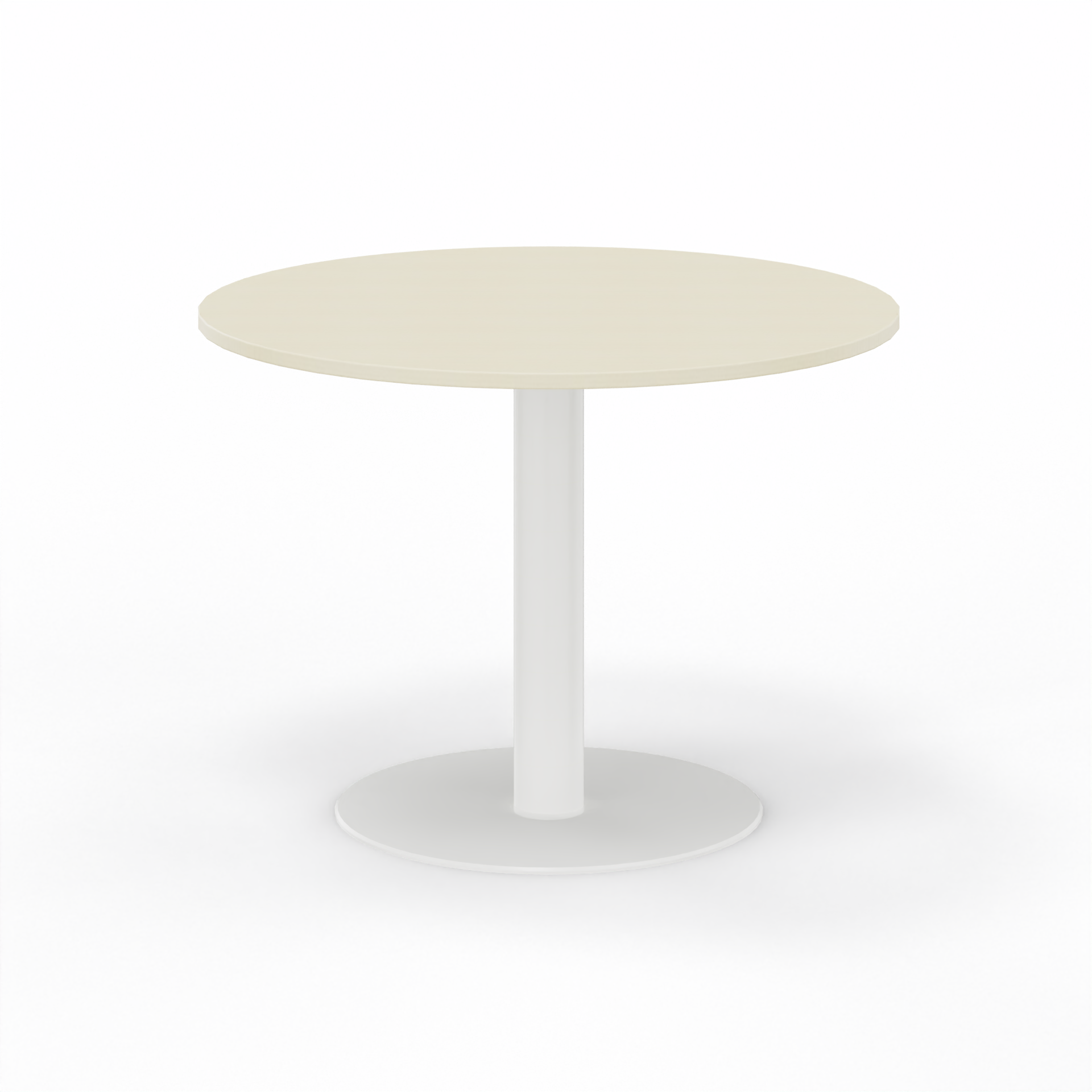 Image of Sitzungstisch Tradingzone GO Swiss 100x100 cm, Ahorn/Weiss, Rund, Neu, Tisch - Für professionelle Meetings
