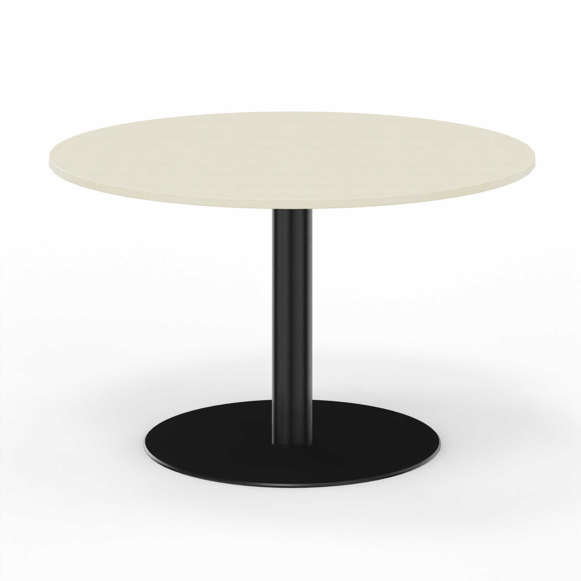 Image of Sitzungstisch Tradingzone GO Swiss 120x120 cm, Ahorn/Schwarz, Rund, Neu, Tisch - Für professionelle Meetings