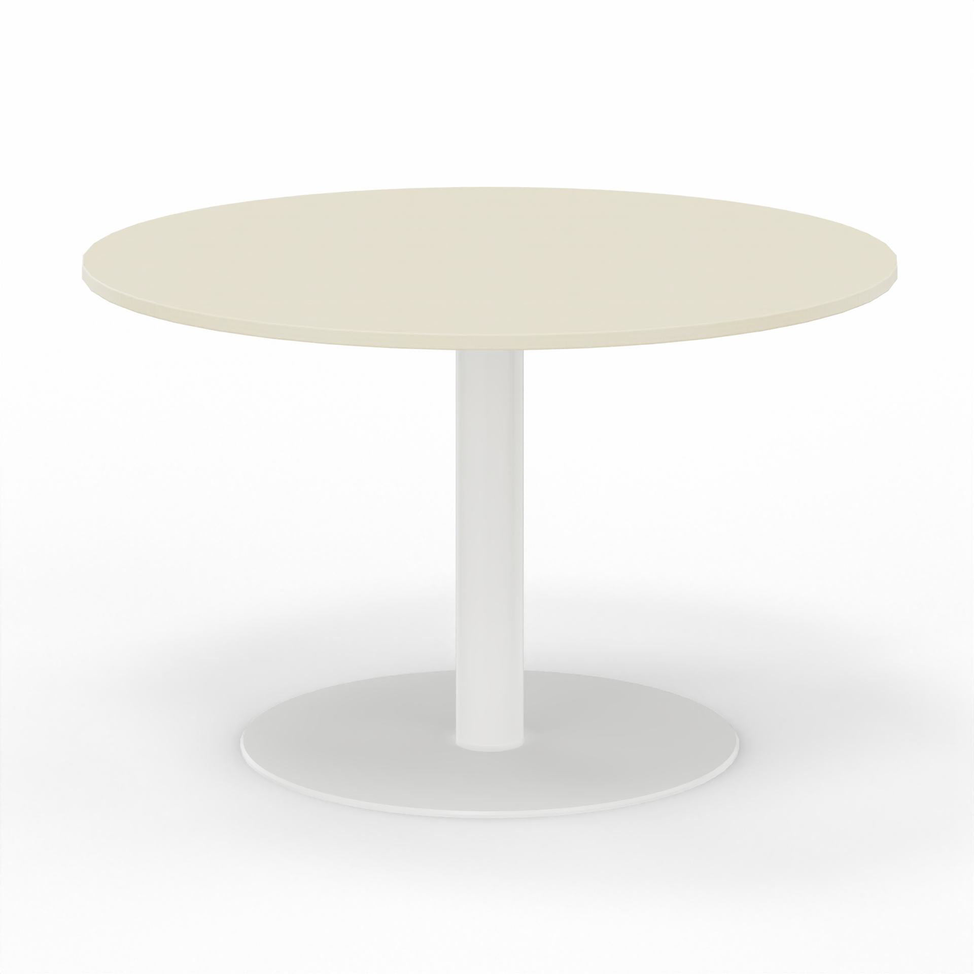 Image of Sitzungstisch Tradingzone GO Swiss 120x120 cm, Ahorn/Weiss, Rund, Neu, Tisch - Für professionelle Meetings
