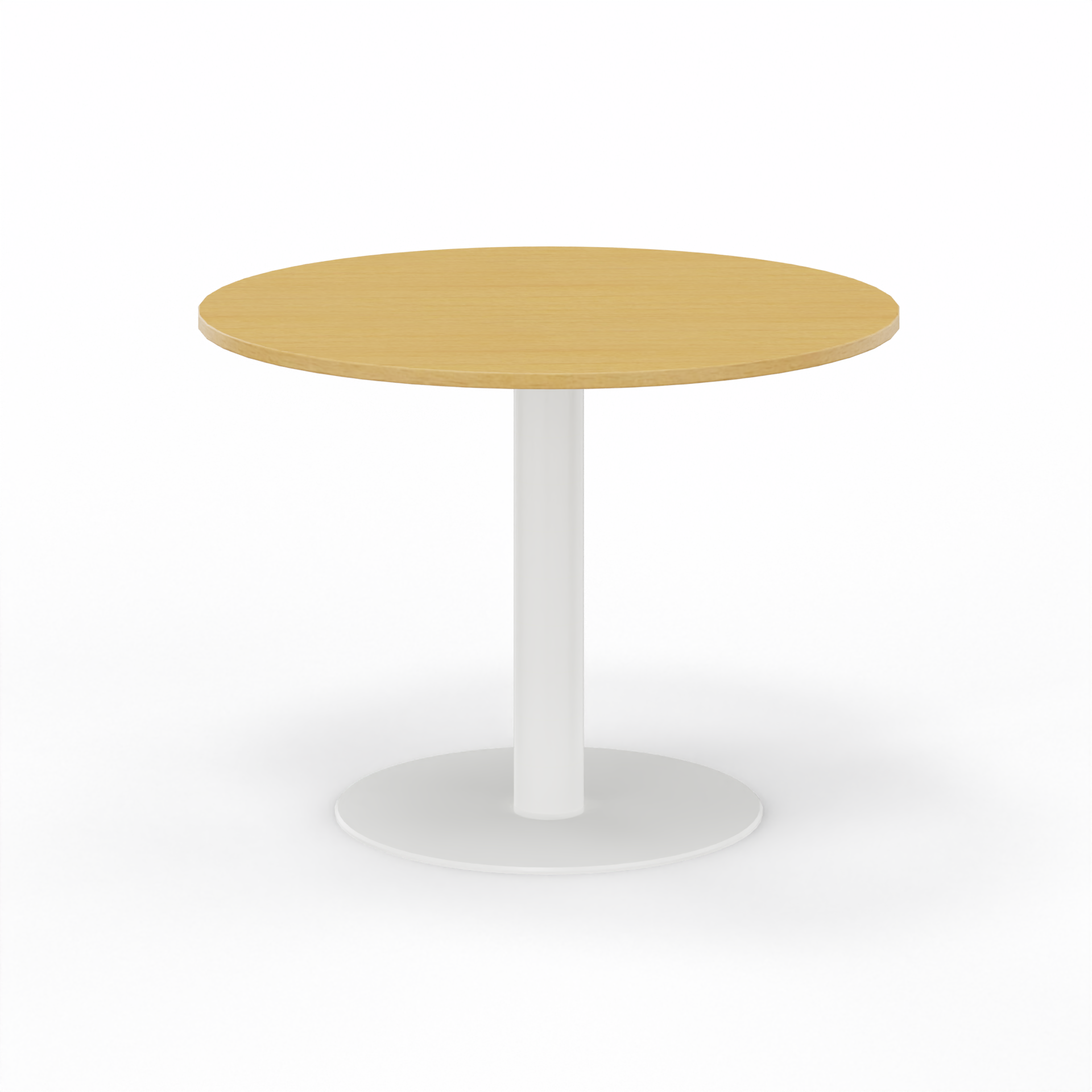 Image of Sitzungstisch Tradingzone GO Swiss 100x100 cm, Buche/Weiss, Rund, Neu, Tisch - Für professionelle Meetings