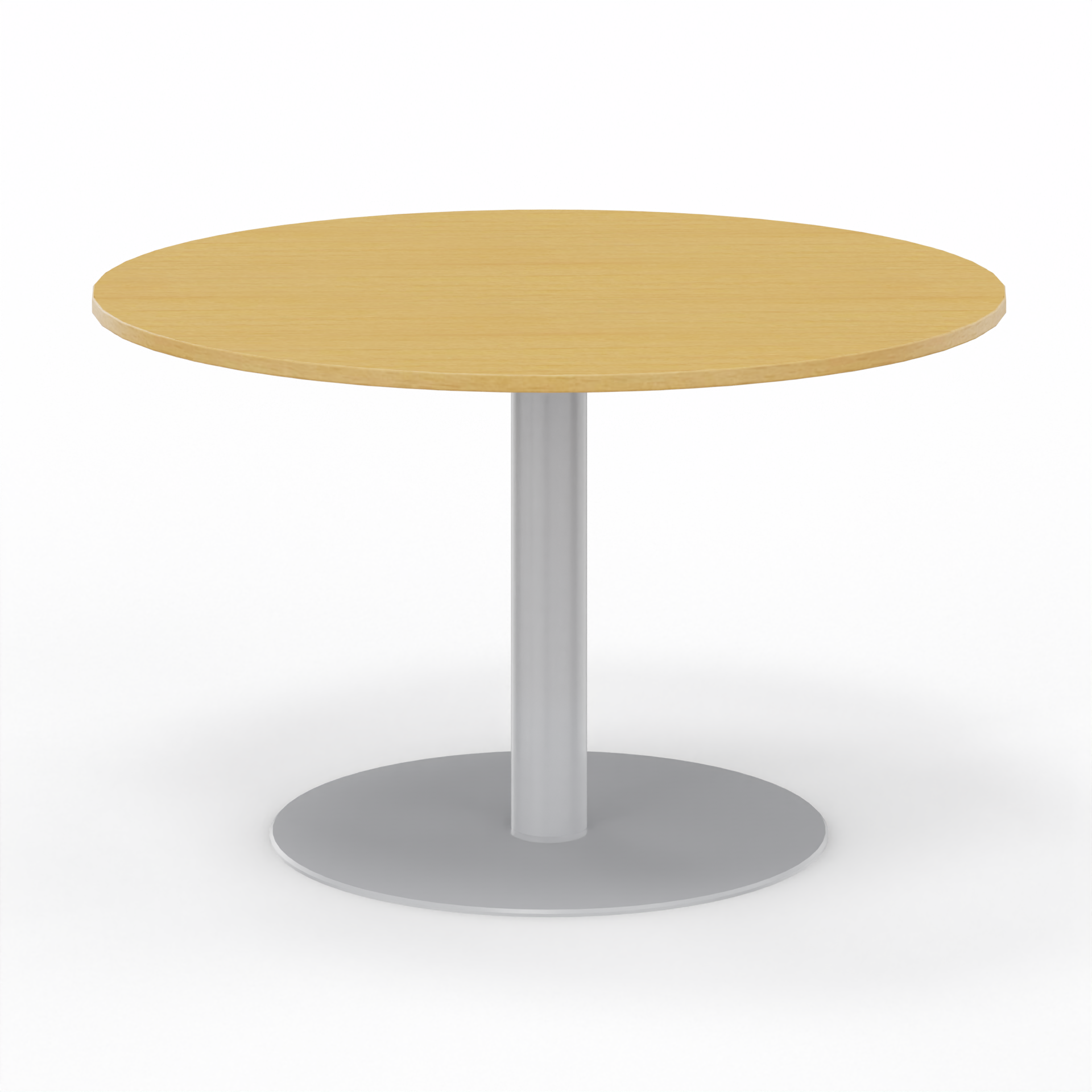 Image of Sitzungstisch Tradingzone GO Swiss 120x120 cm, Buche/Silbergrau, Rund, Neu, Tisch - Für professionelle Meetings