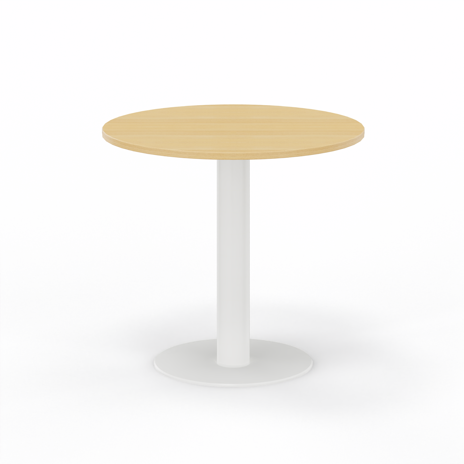 Image of Sitzungstisch Tradingzone GO Swiss 80x80 cm, Eiche/Weiss, Rund, Neu, Tisch - Für professionelle Meetings