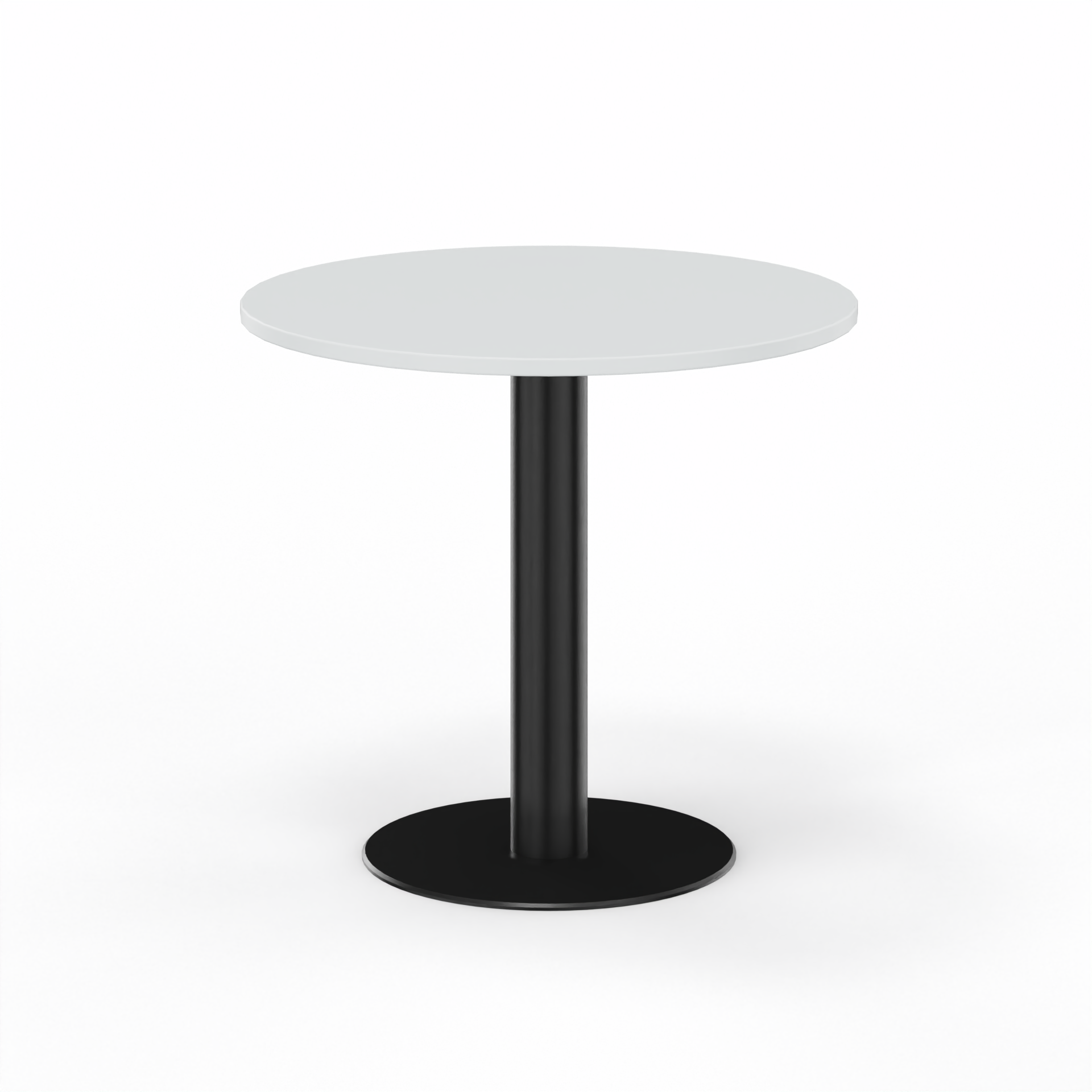Image of Sitzungstisch Tradingzone GO Swiss 80x80 cm, Weissgrau/Schwarz, Rund, Neu, Tisch - Für professionelle Meetings