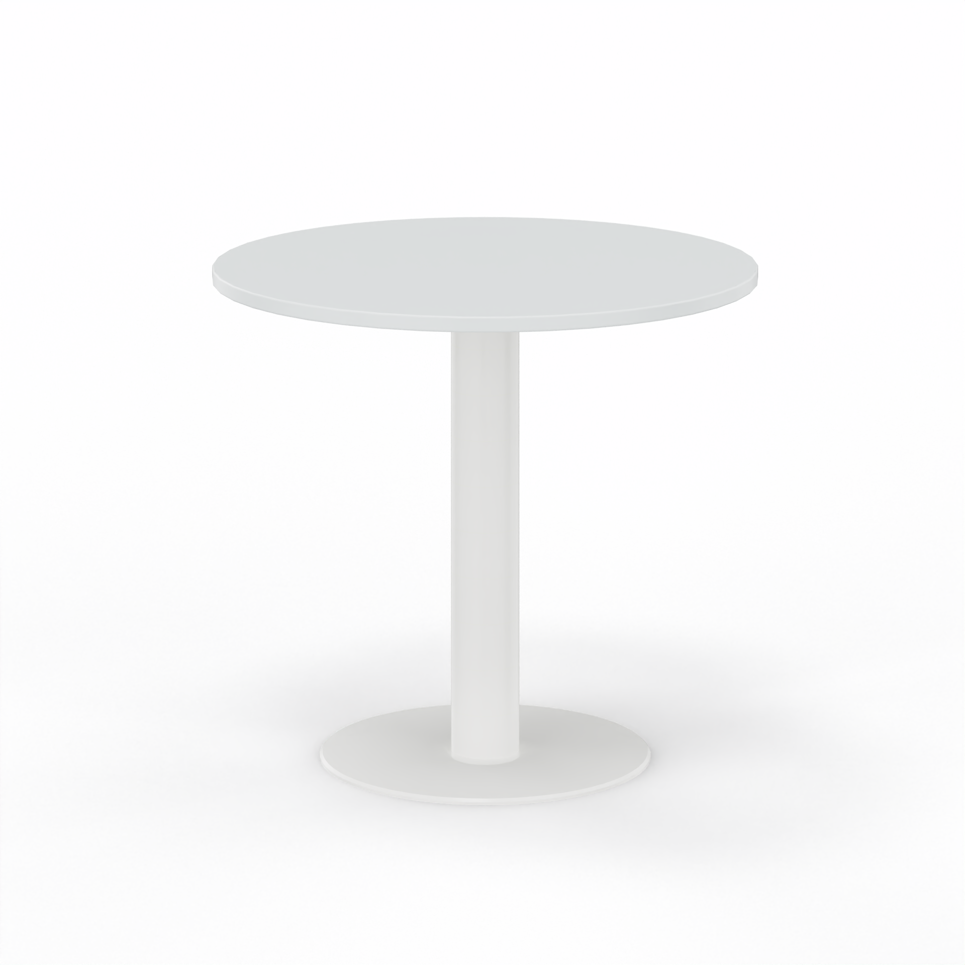 Image of Sitzungstisch Tradingzone GO Swiss 80x80 cm, Weissgrau/Weiss, Rund, Neu, Tisch - Für professionelle Meetings