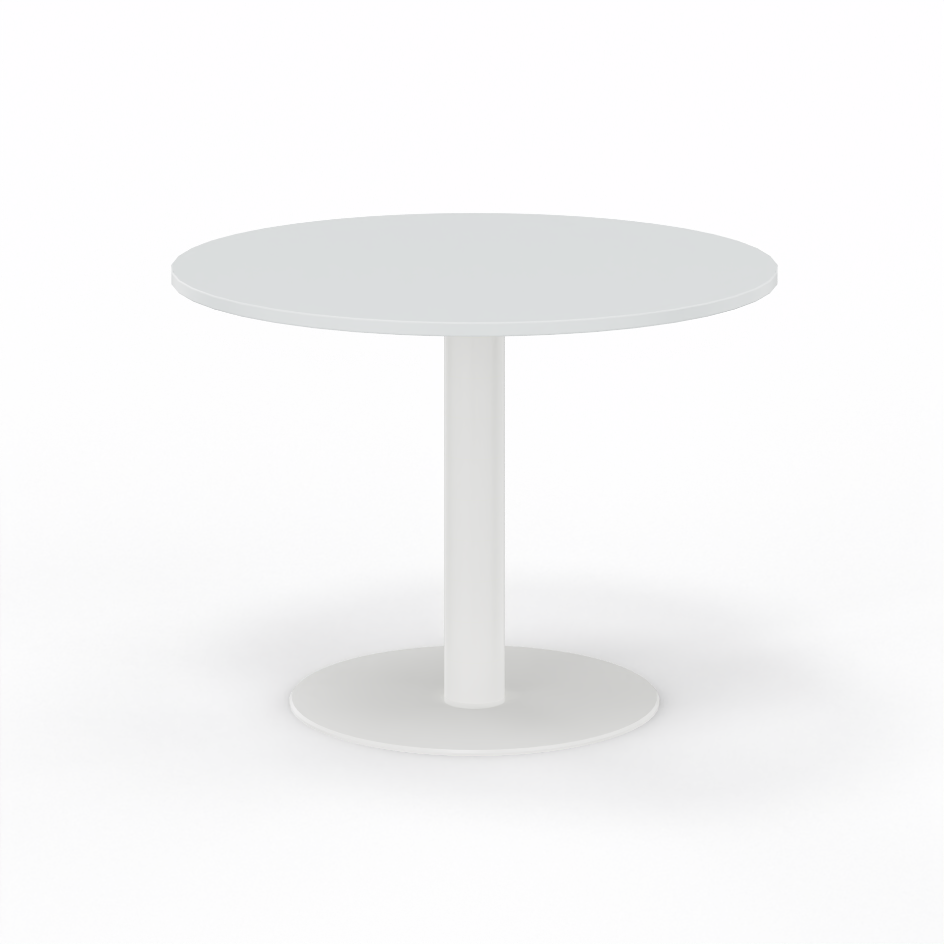 Image of Sitzungstisch Tradingzone GO Swiss 100x100 cm, Weissgrau/Weiss, Rund, Neu, Tisch - Für professionelle Meetings