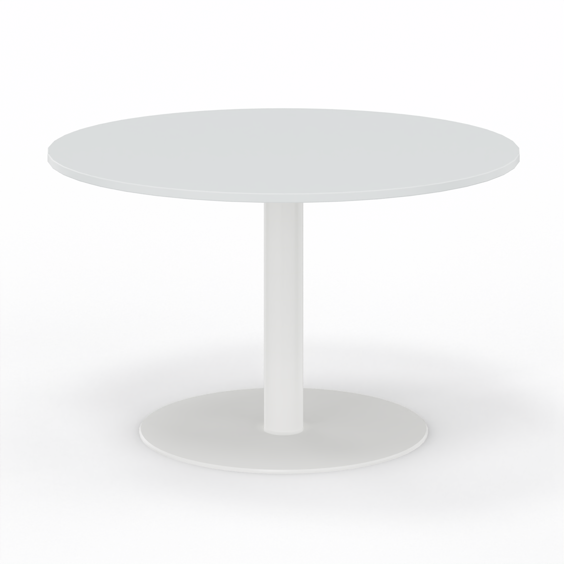 Image of Sitzungstisch Tradingzone GO Swiss 120x120 cm, Weissgrau/Weiss, Rund, Neu, Tisch - Für professionelle Meetings