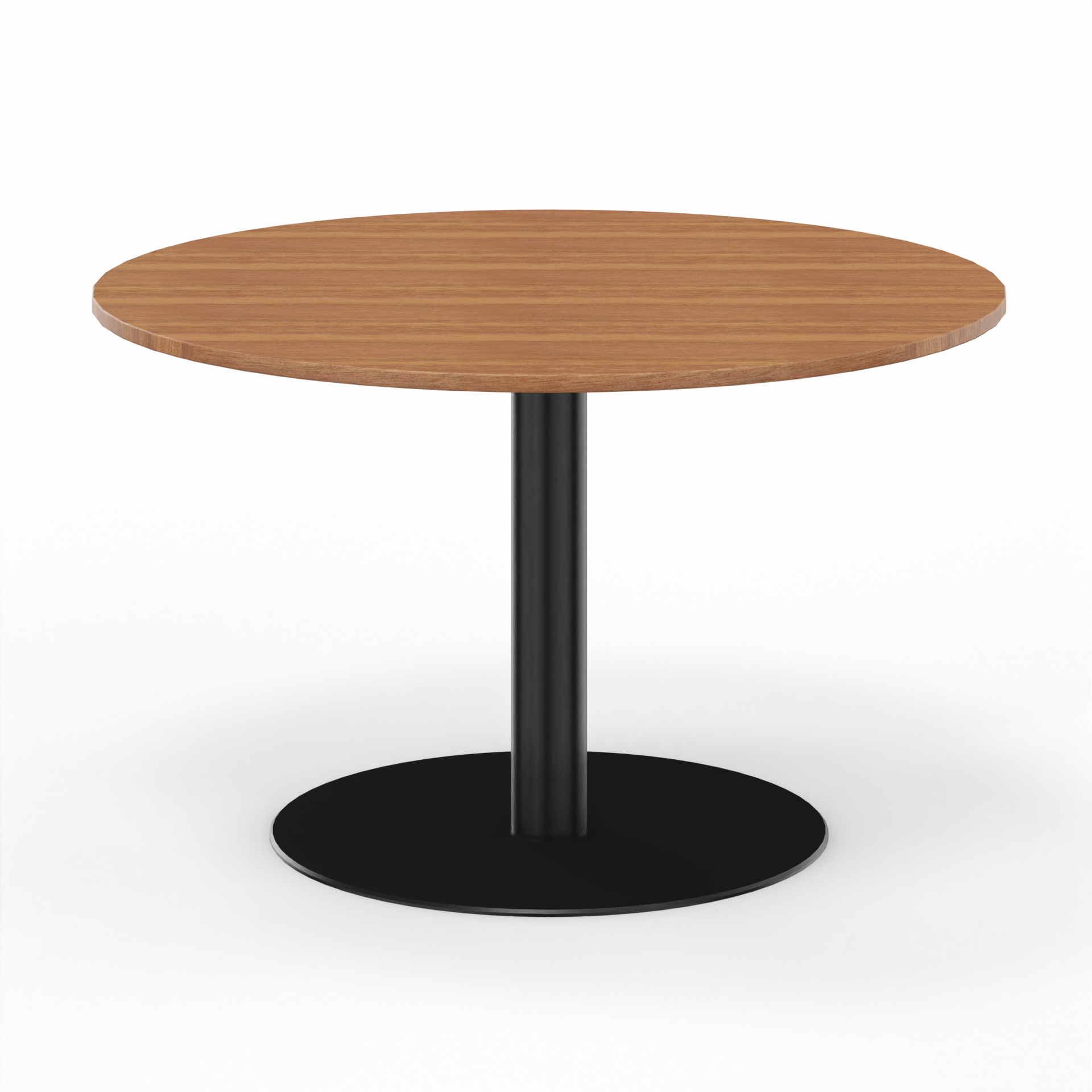 Image of Sitzungstisch Tradingzone GO Swiss 120x120 cm, Nussbaum/Schwarz, Rund, Neu, Tisch - Für professionelle Meetings