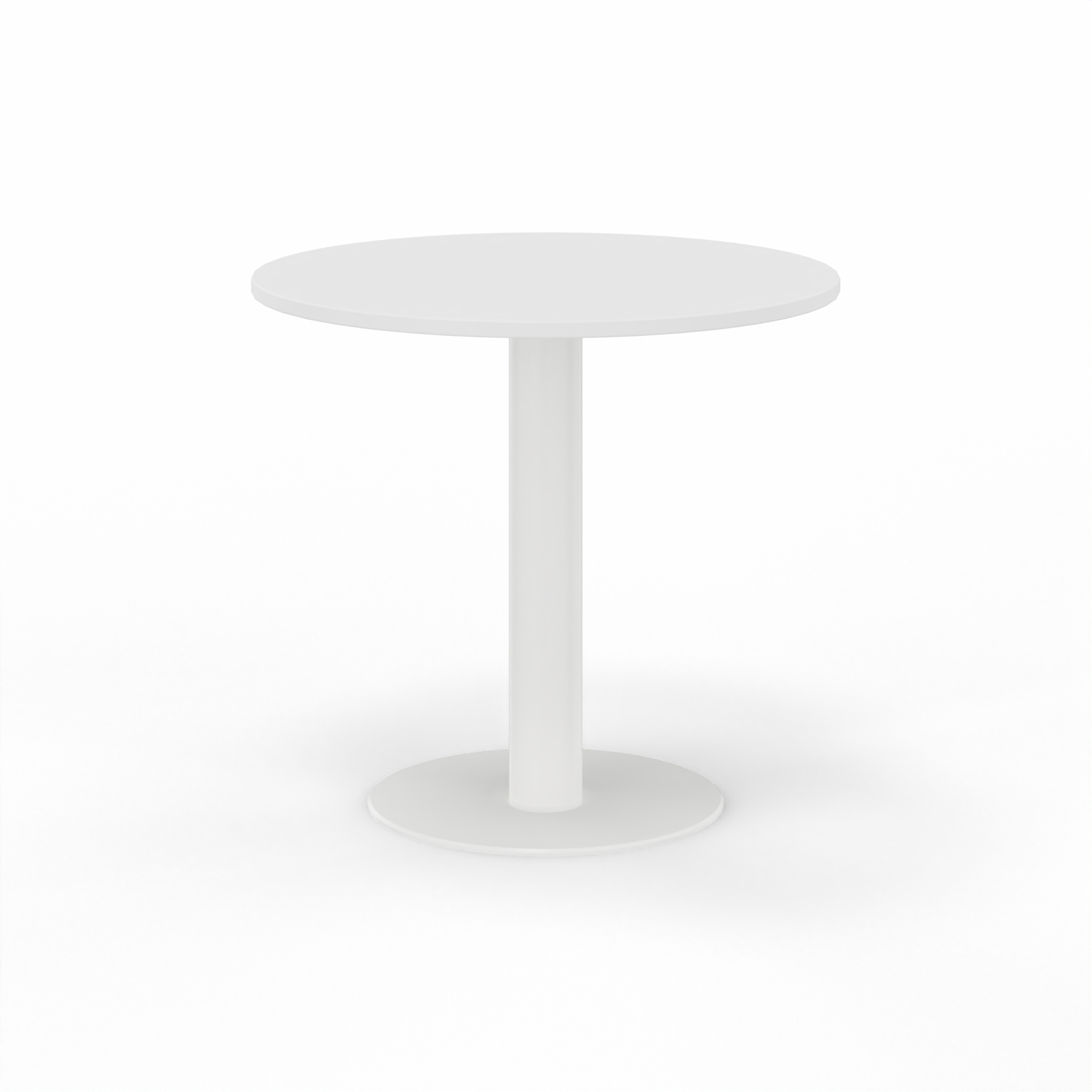 Image of Sitzungstisch Tradingzone GO Swiss 80x80 cm, Weiss/Weiss, Rund, Neu, Tisch - Für professionelle Meetings