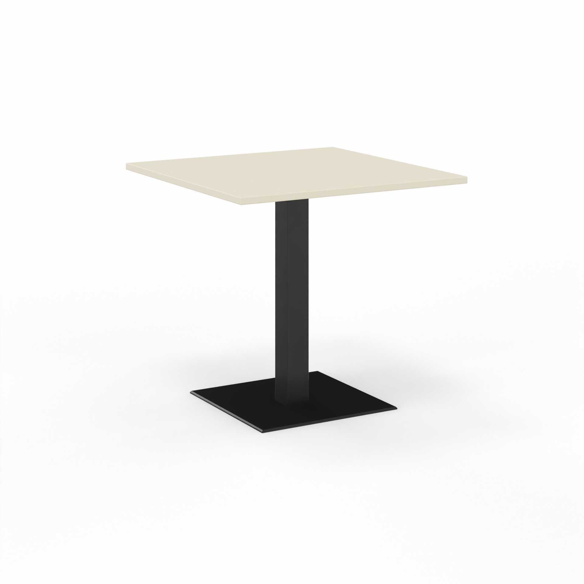 Image of Sitzungstisch Tradingzone GO Swiss 80x80 cm, Ahorn/Schwarz, Quadratisch, Neu, Tisch - Für professionelle Meetings
