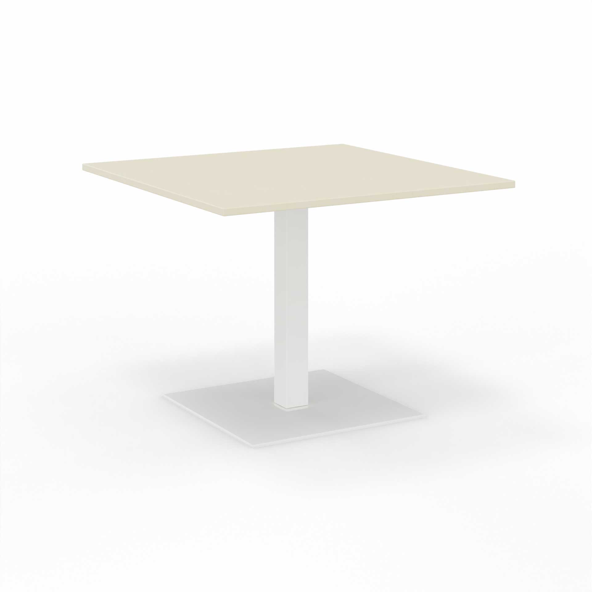 Image of Sitzungstisch Tradingzone GO Swiss 100x100 cm, Ahorn/Weiss, Quadratisch, Neu, Tisch - Für professionelle Meetings