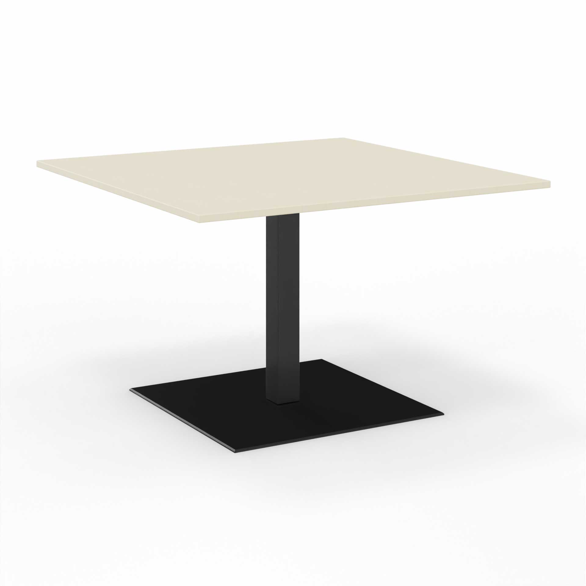 Image of Sitzungstisch Tradingzone GO Swiss 120x120 cm, Ahorn/Schwarz, Quadratisch, Neu, Tisch - Für professionelle Meetings