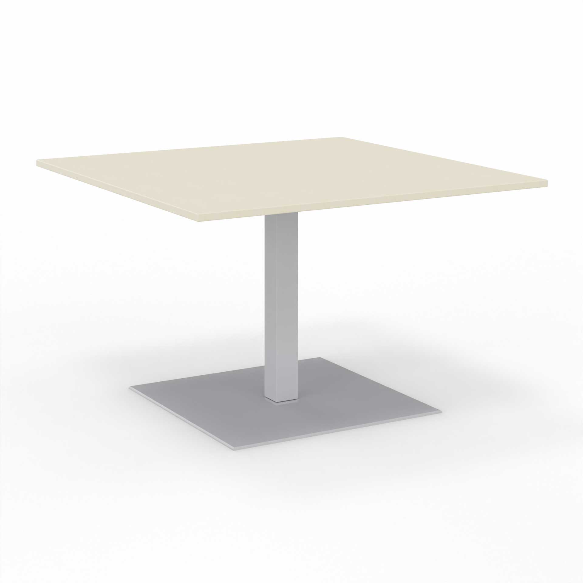 Image of Sitzungstisch Tradingzone GO Swiss 120x120 cm, Ahorn/Silbergrau, Quadratisch, Neu, Tisch - Für professionelle Meetings