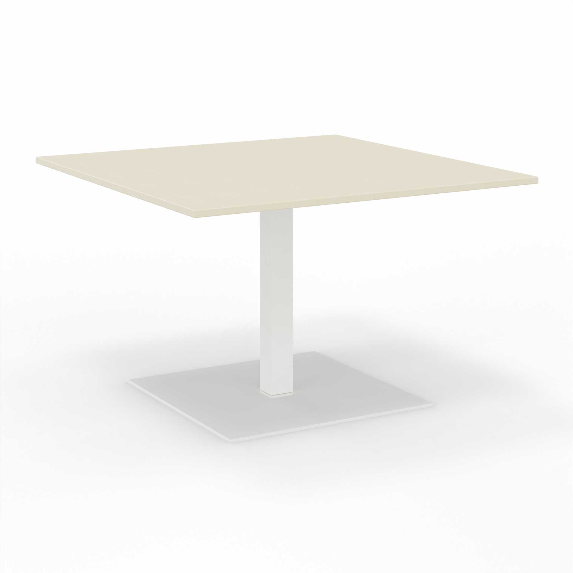 Image of Sitzungstisch Tradingzone GO Swiss 120x120 cm, Ahorn/Weiss, Quadratisch, Neu, Tisch - Für professionelle Meetings
