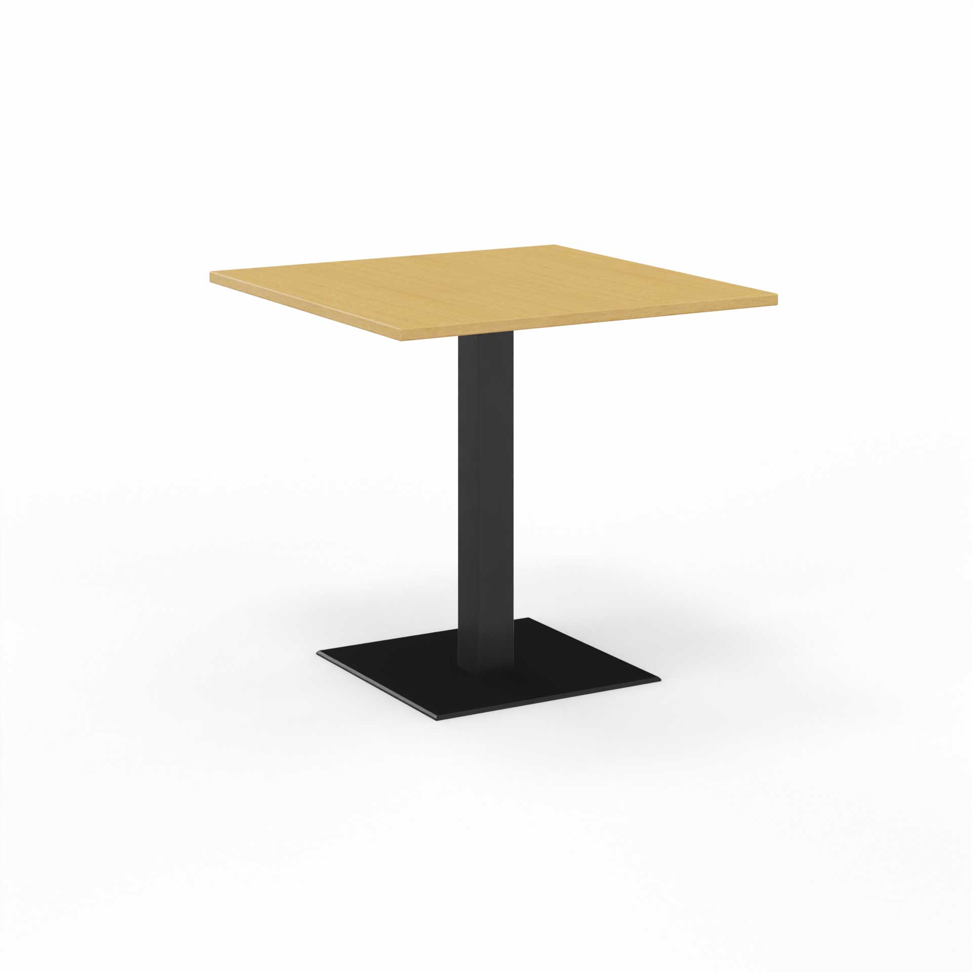 Image of Sitzungstisch Tradingzone GO Swiss 80x80 cm, Buche/Schwarz, Quadratisch, Neu, Tisch - Für professionelle Meetings