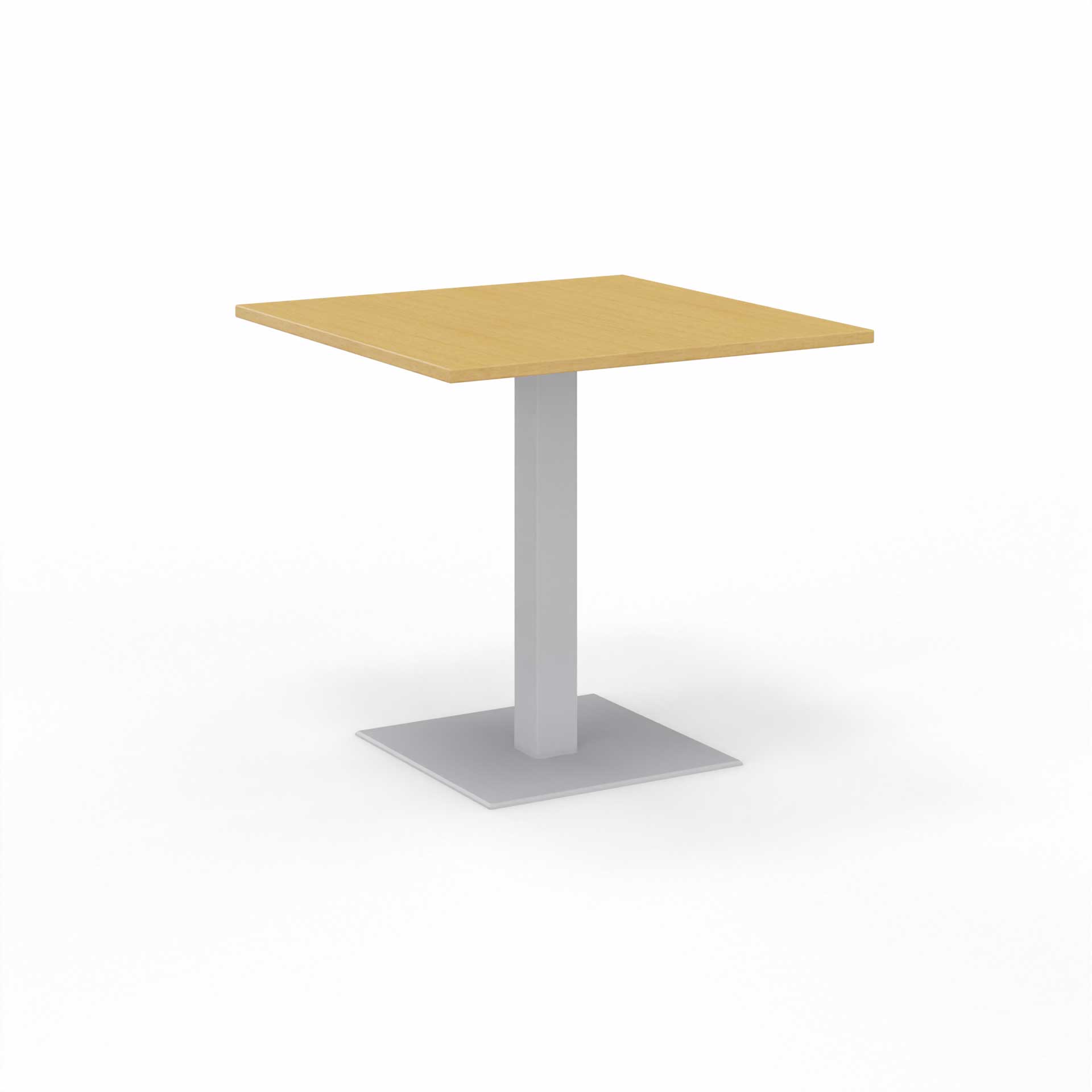 Image of Sitzungstisch Tradingzone GO Swiss 80x80 cm, Buche/Silbergrau, Quadratisch, Neu, Tisch - Für professionelle Meetings