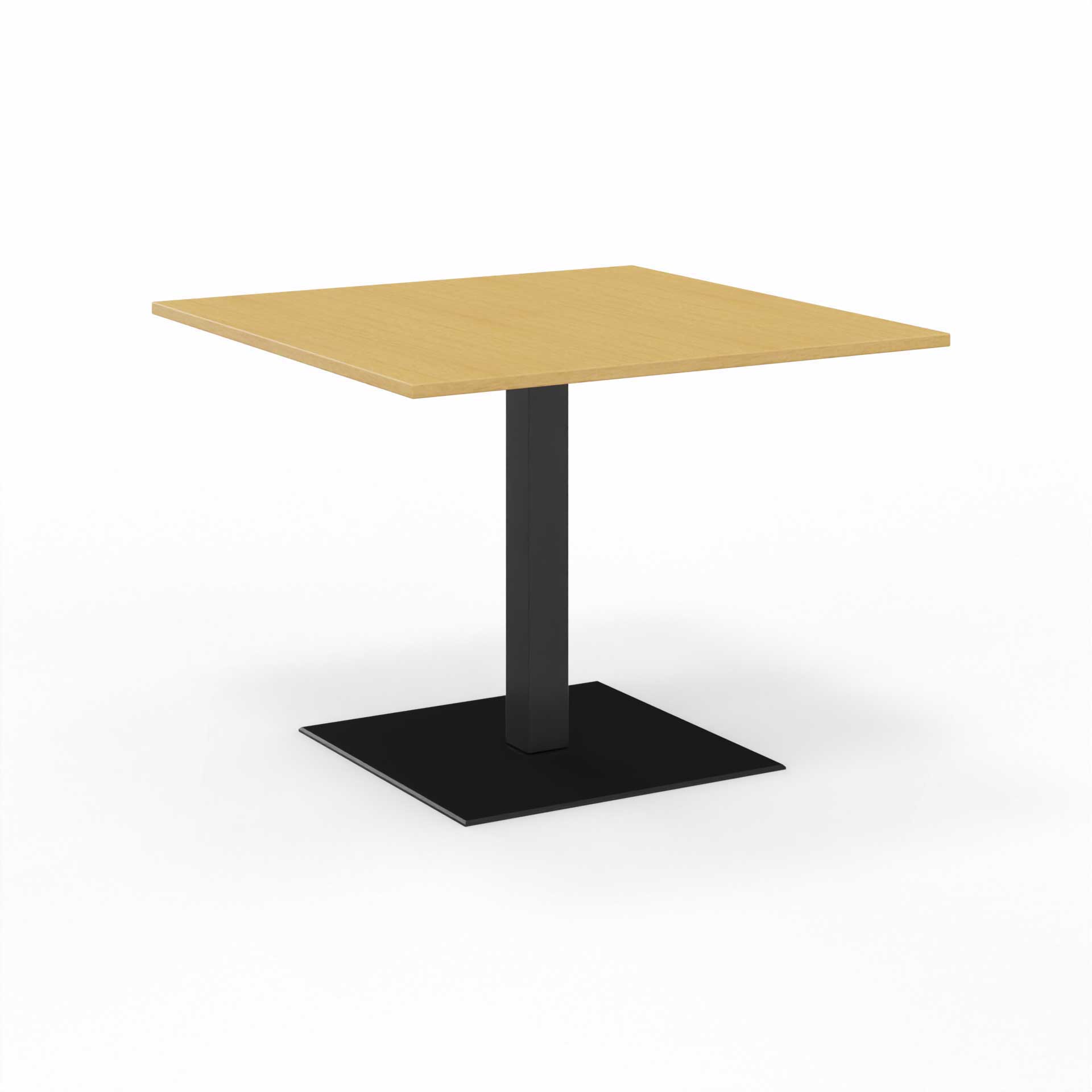 Image of Sitzungstisch Tradingzone GO Swiss 100x100 cm, Buche/Schwarz, Quadratisch, Neu, Tisch - Für professionelle Meetings