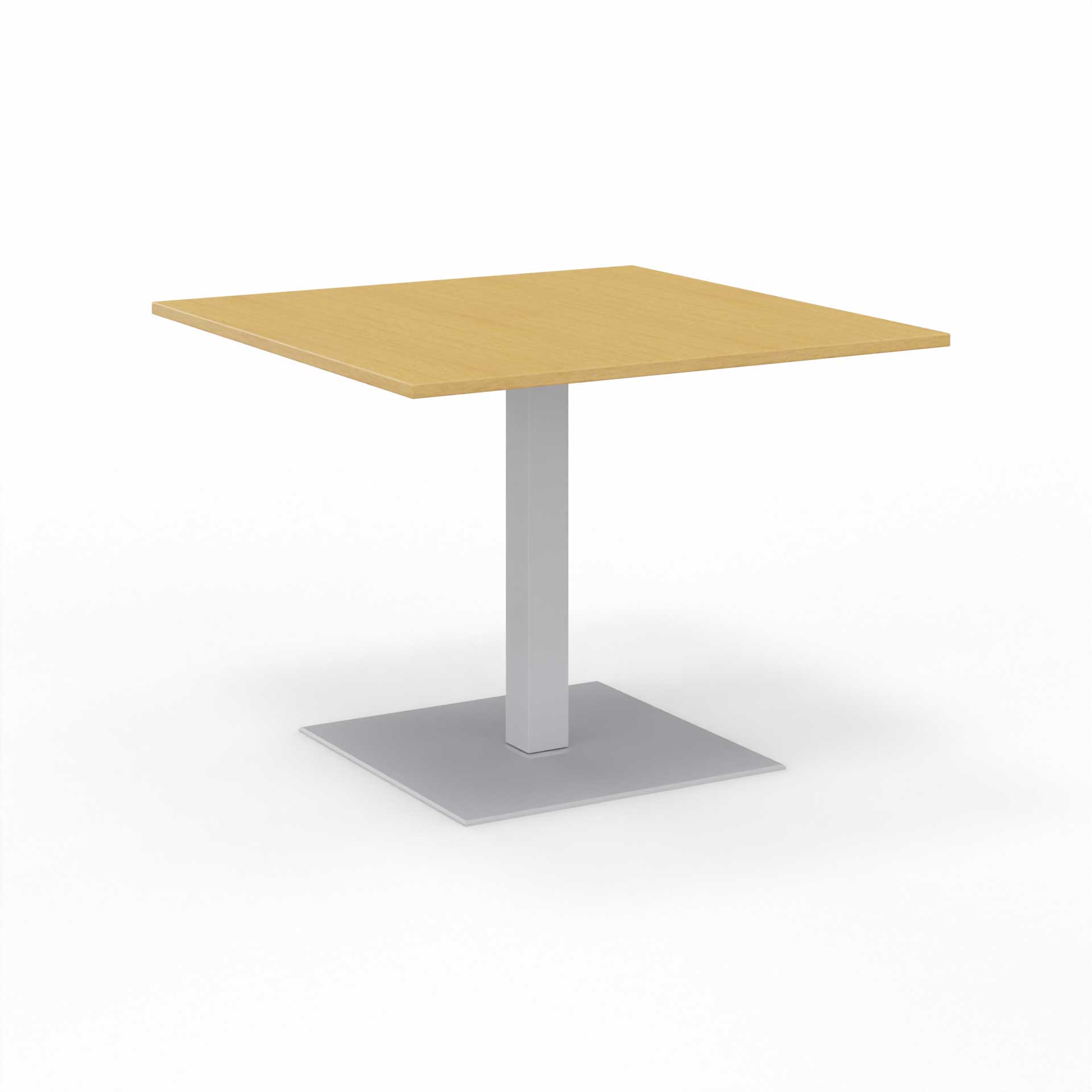 Image of Sitzungstisch Tradingzone GO Swiss 100x100 cm, Buche/Silbergrau, Quadratisch, Neu, Tisch - Für professionelle Meetings