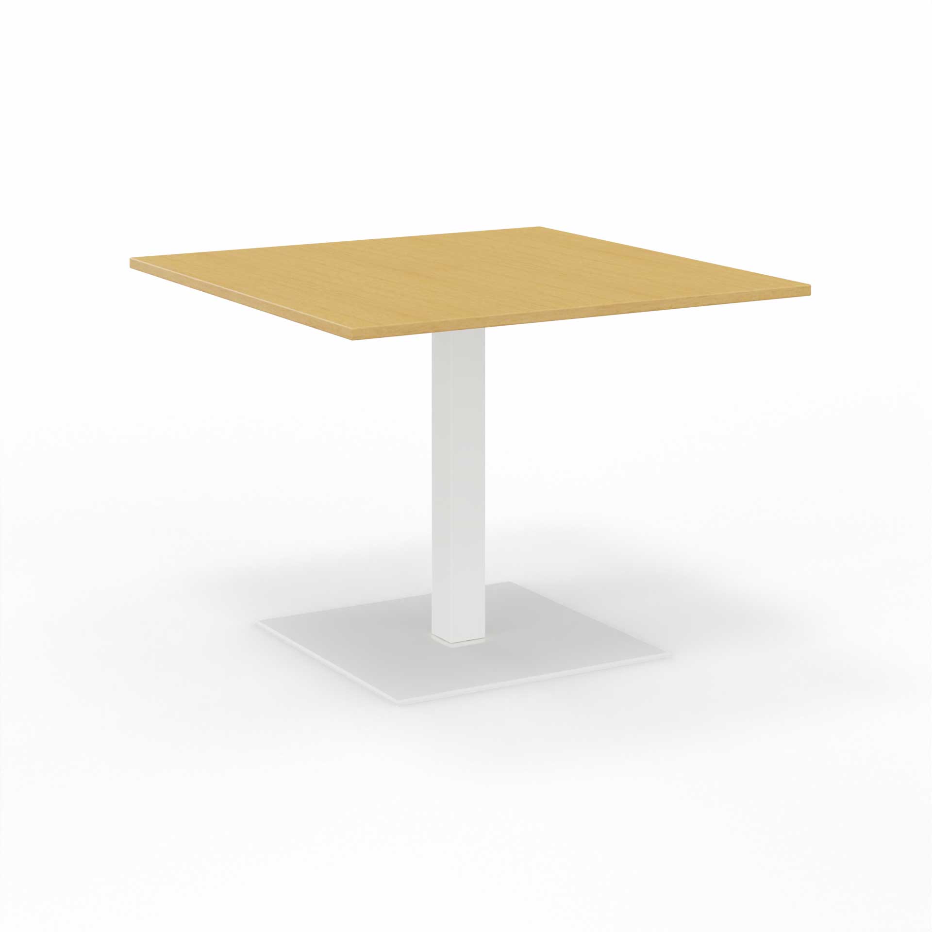 Image of Sitzungstisch Tradingzone GO Swiss 100x100 cm, Buche/Weiss, Quadratisch, Neu, Tisch - Für professionelle Meetings