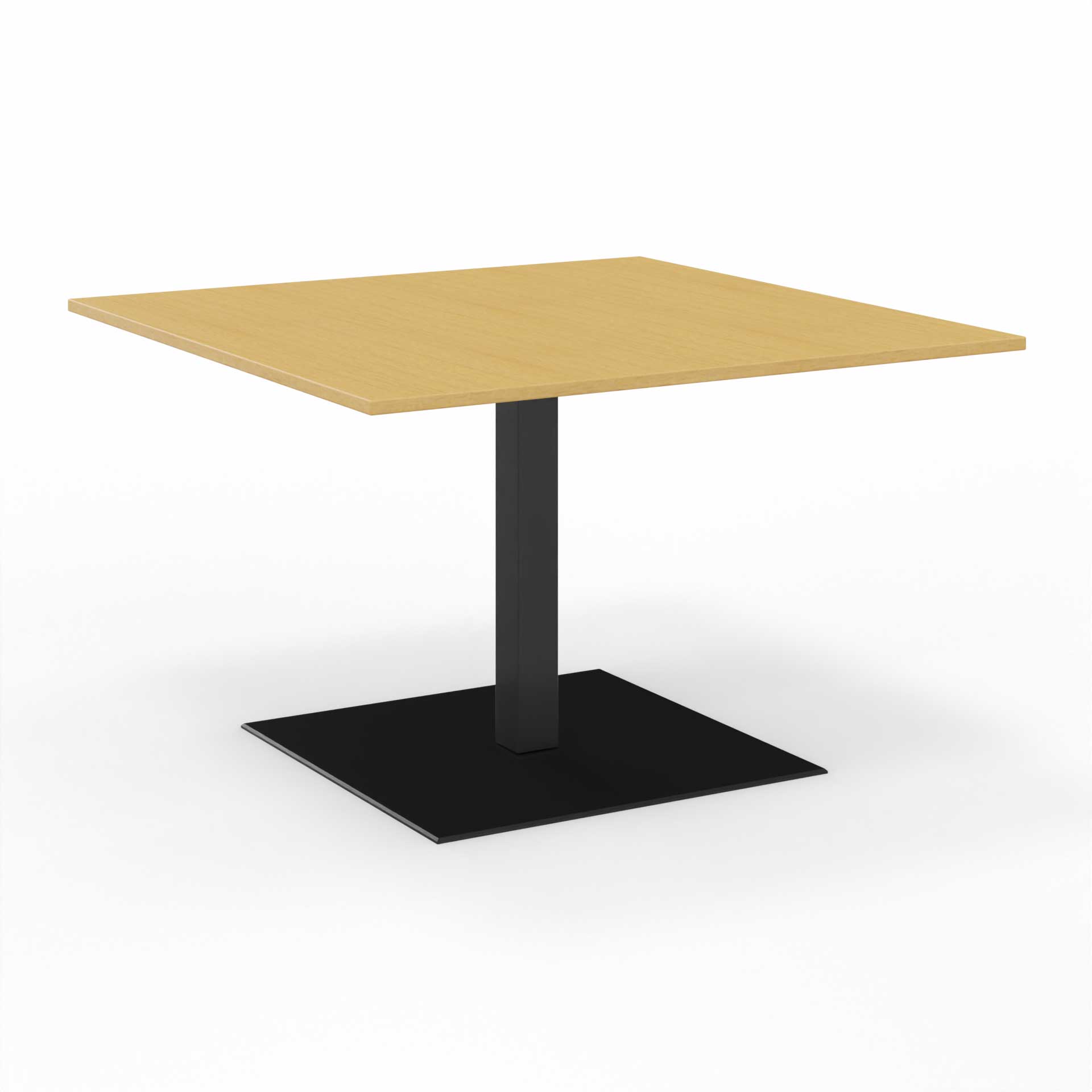 Image of Sitzungstisch Tradingzone GO Swiss 120x120 cm, Buche/Schwarz, Quadratisch, Neu, Tisch - Für professionelle Meetings