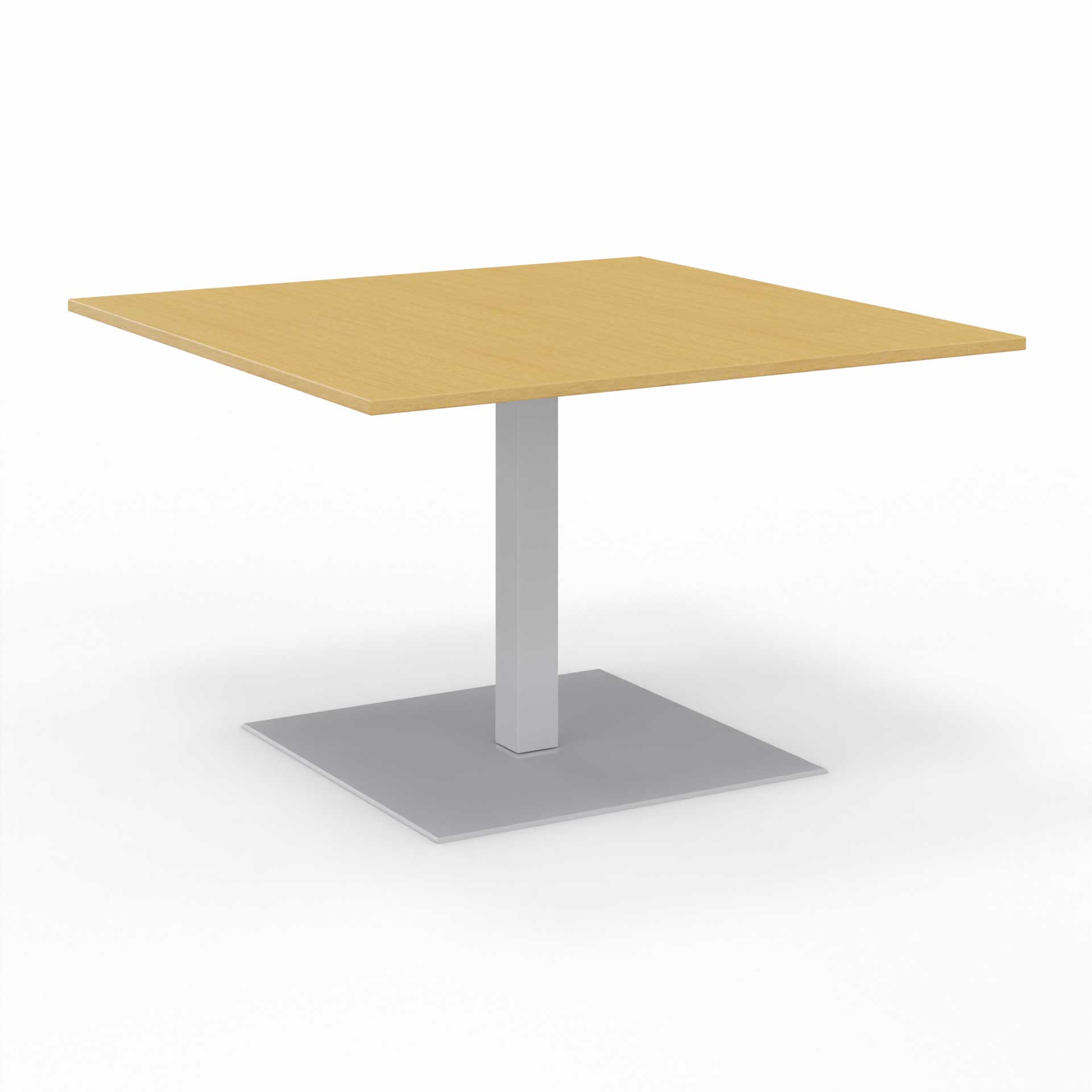 Image of Sitzungstisch Tradingzone GO Swiss 120x120 cm, Buche/Silbergrau, Quadratisch, Neu, Tisch - Für professionelle Meetings
