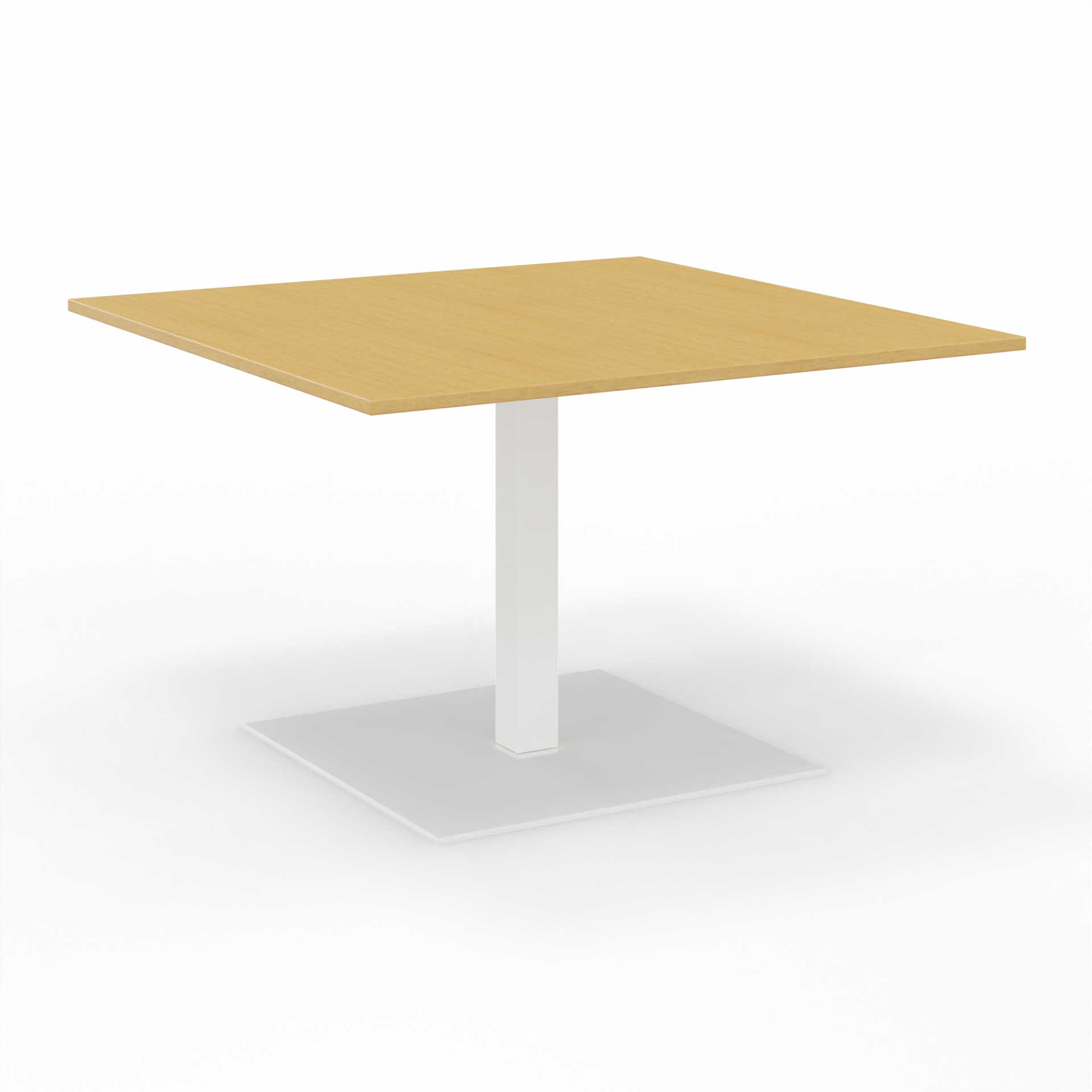 Image of Sitzungstisch Tradingzone GO Swiss 120x120 cm, Buche/Weiss, Quadratisch, Neu, Tisch - Für professionelle Meetings