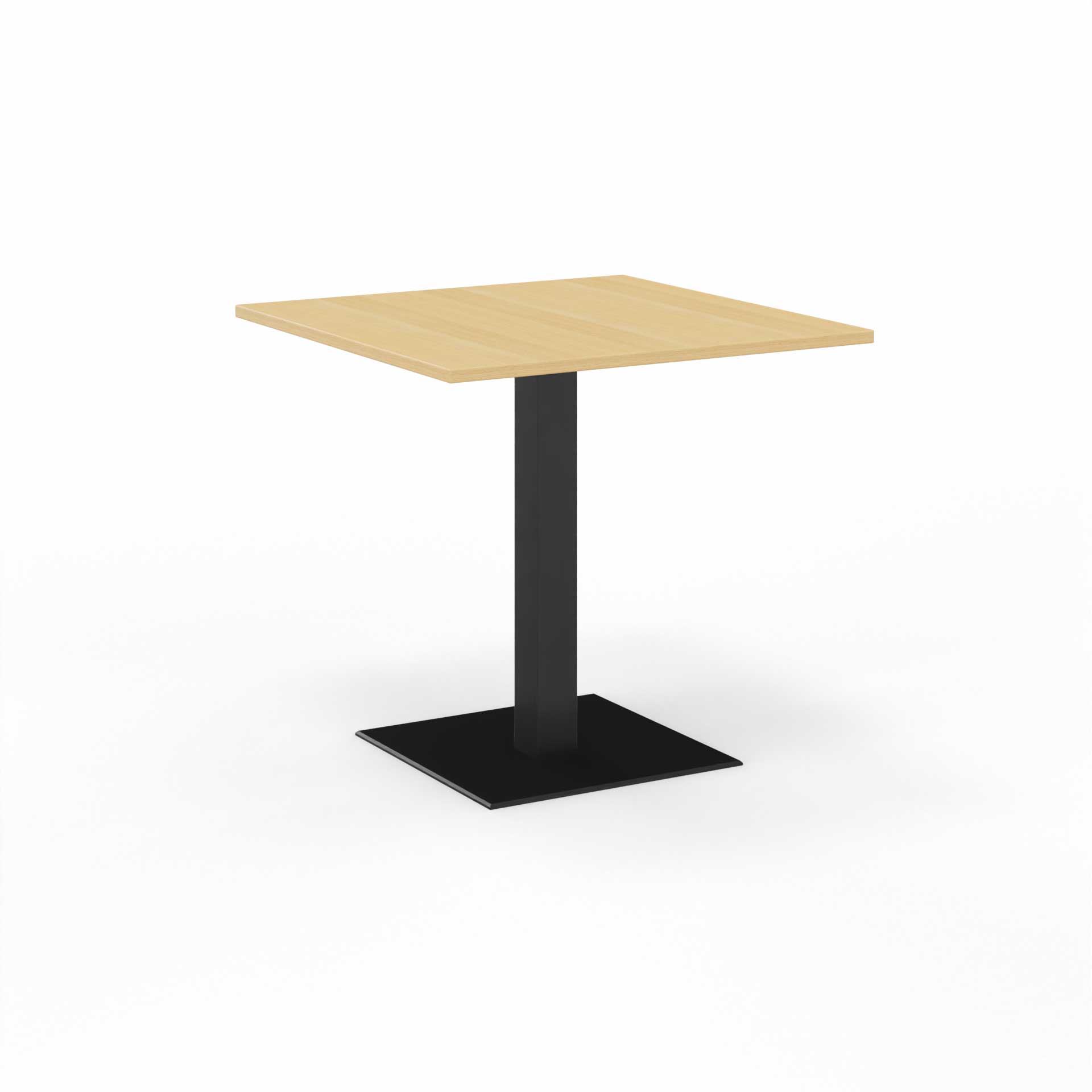 Image of Sitzungstisch Tradingzone GO Swiss 80x80 cm, Eiche/Schwarz, Quadratisch, Neu, Tisch - Für professionelle Meetings