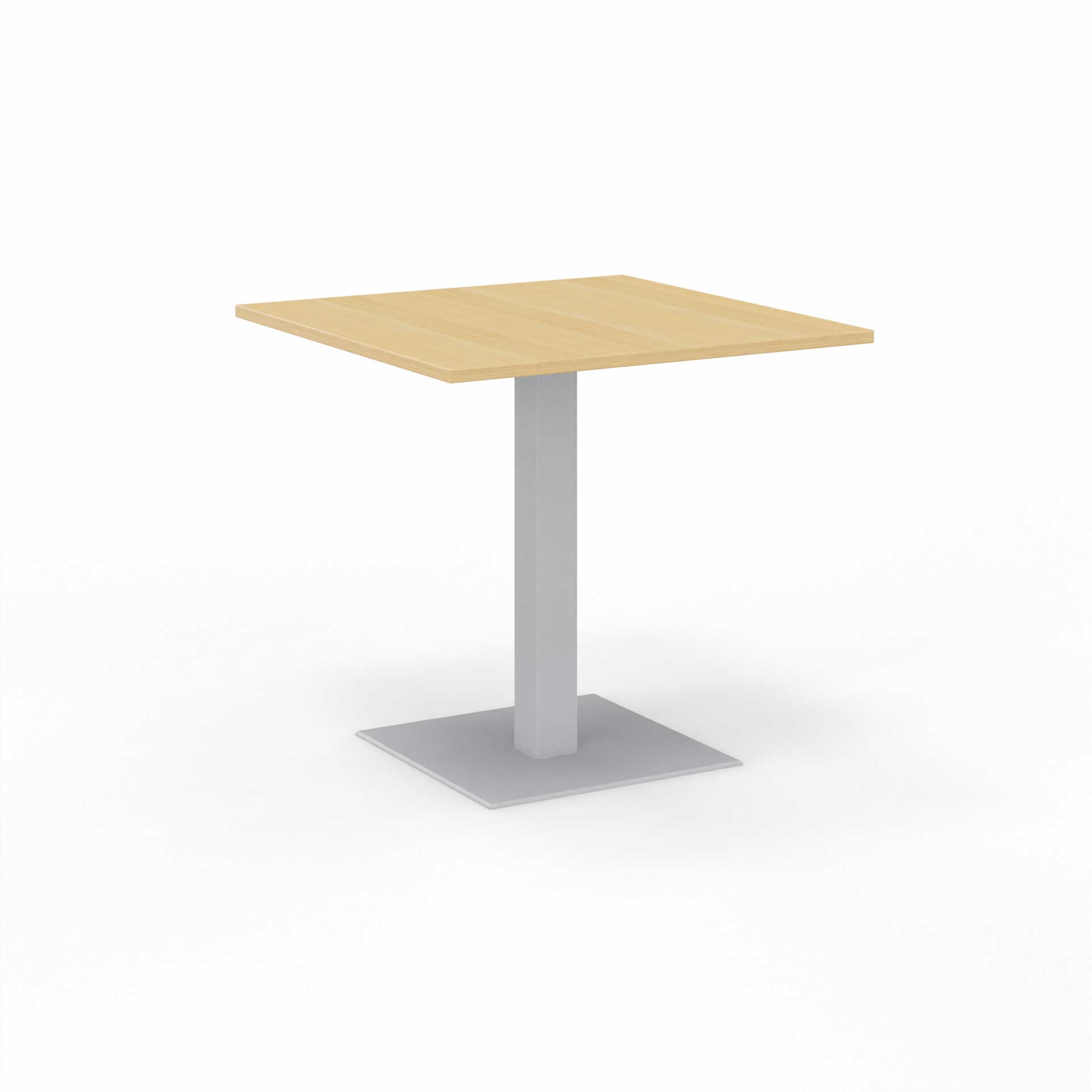 Image of Sitzungstisch Tradingzone GO Swiss 80x80 cm, Eiche/Silbergrau, Quadratisch, Neu, Tisch - Für professionelle Meetings