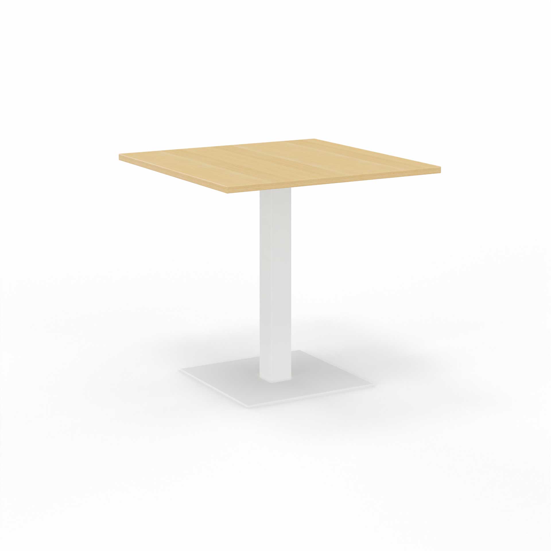 Image of Sitzungstisch Tradingzone GO Swiss 80x80 cm, Eiche/Weiss, Quadratisch, Neu, Tisch - Für professionelle Meetings