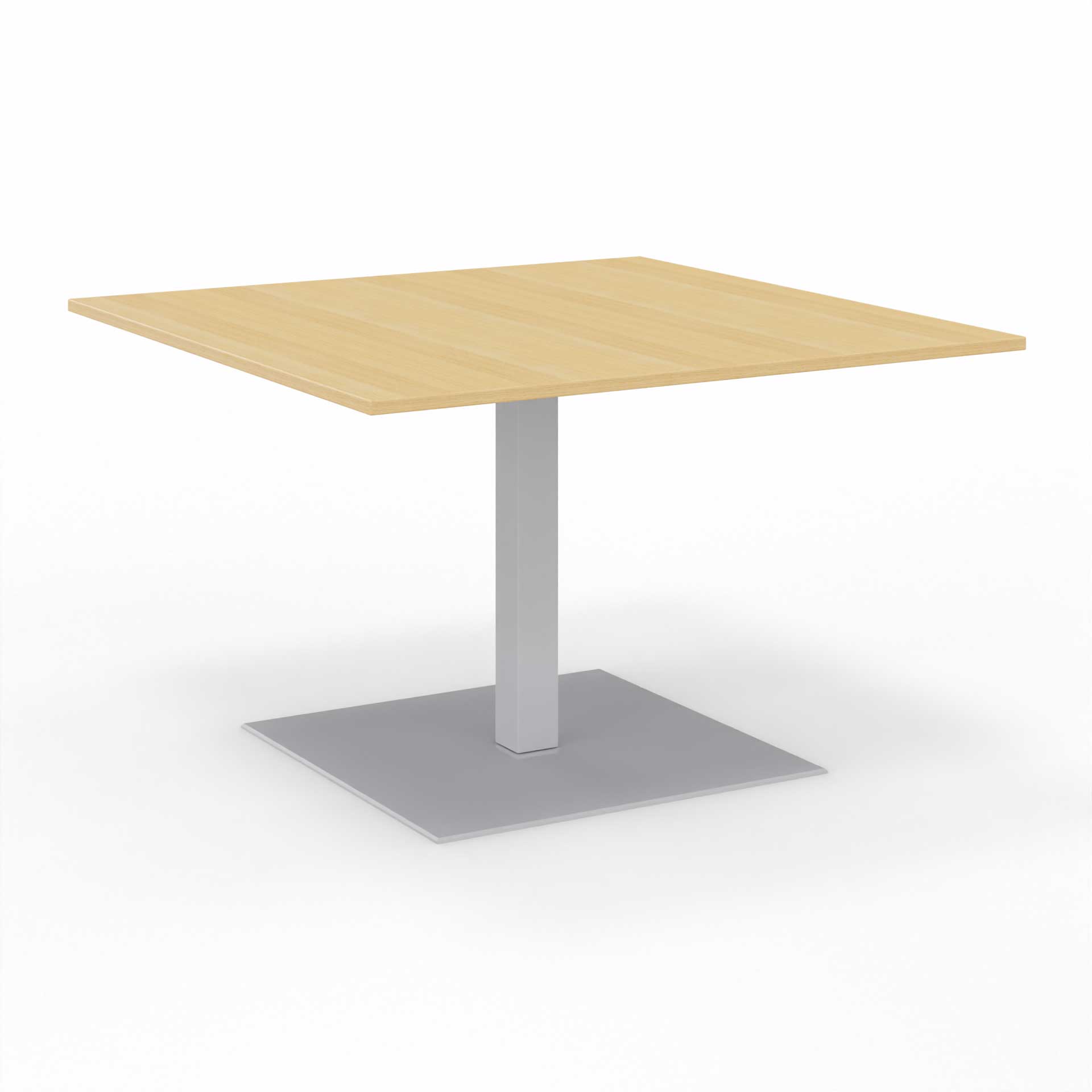 Image of Sitzungstisch Tradingzone GO Swiss 120x120 cm, Eiche/Silbergrau, Quadratisch, Neu, Tisch - Für professionelle Meetings