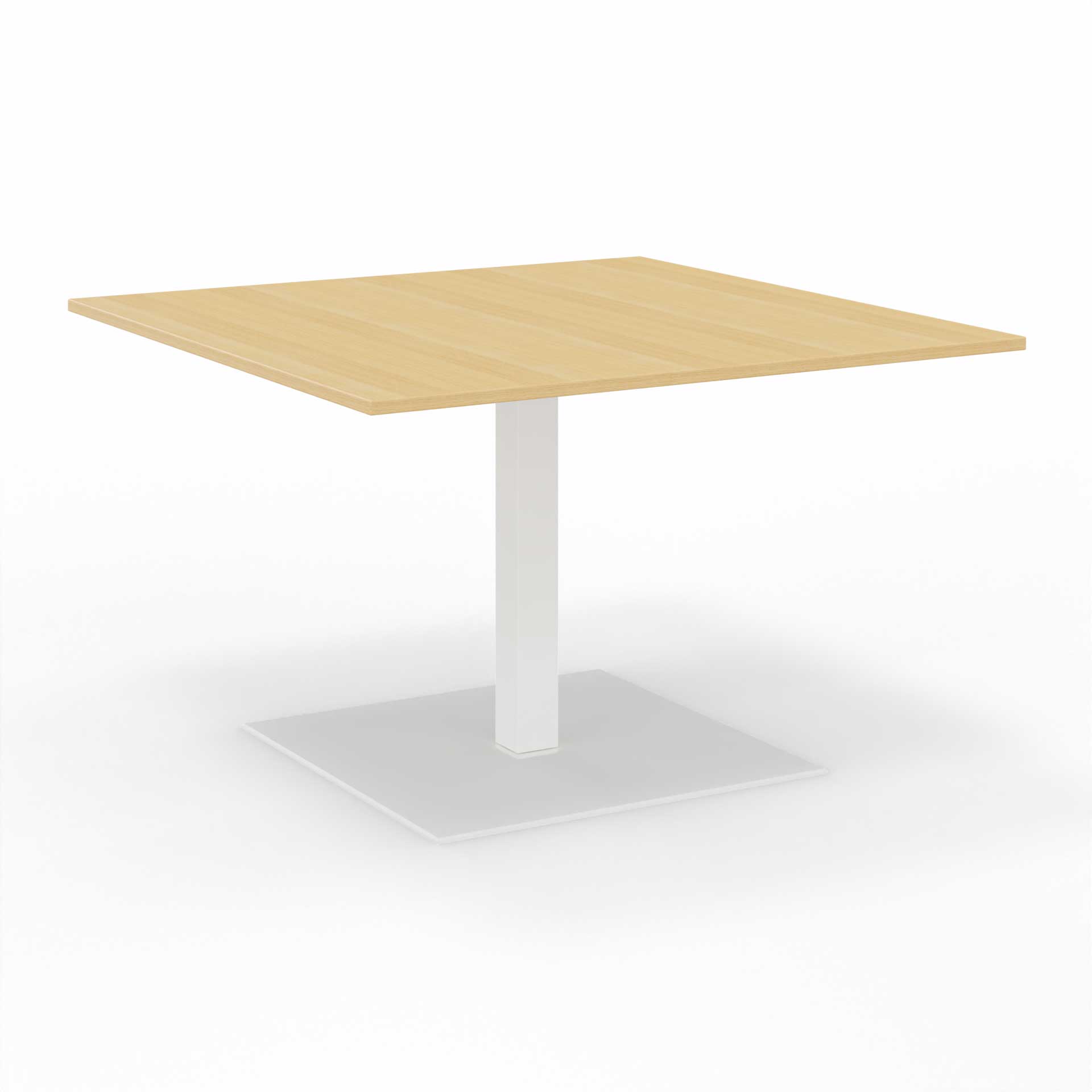Image of Sitzungstisch Tradingzone GO Swiss 120x120 cm, Eiche/Weiss, Quadratisch, Neu, Tisch - Für professionelle Meetings