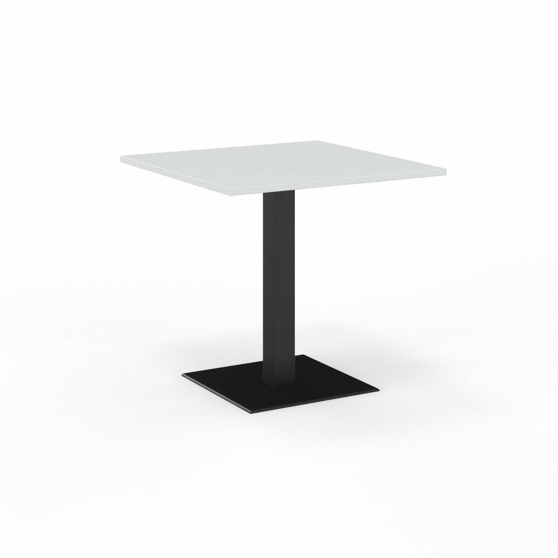 Image of Sitzungstisch Tradingzone GO Swiss 80x80 cm, Weissgrau/Schwarz, Quadratisch, Neu, Tisch - Für professionelle Meetings