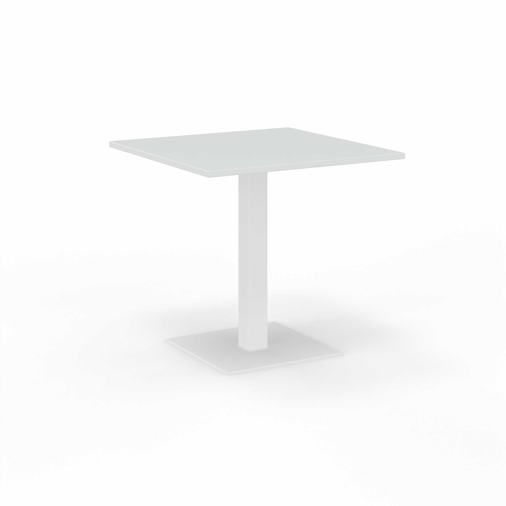 Image of Sitzungstisch Tradingzone GO Swiss 80x80 cm, Weissgrau/Weiss, Quadratisch, Neu, Tisch - Für professionelle Meetings