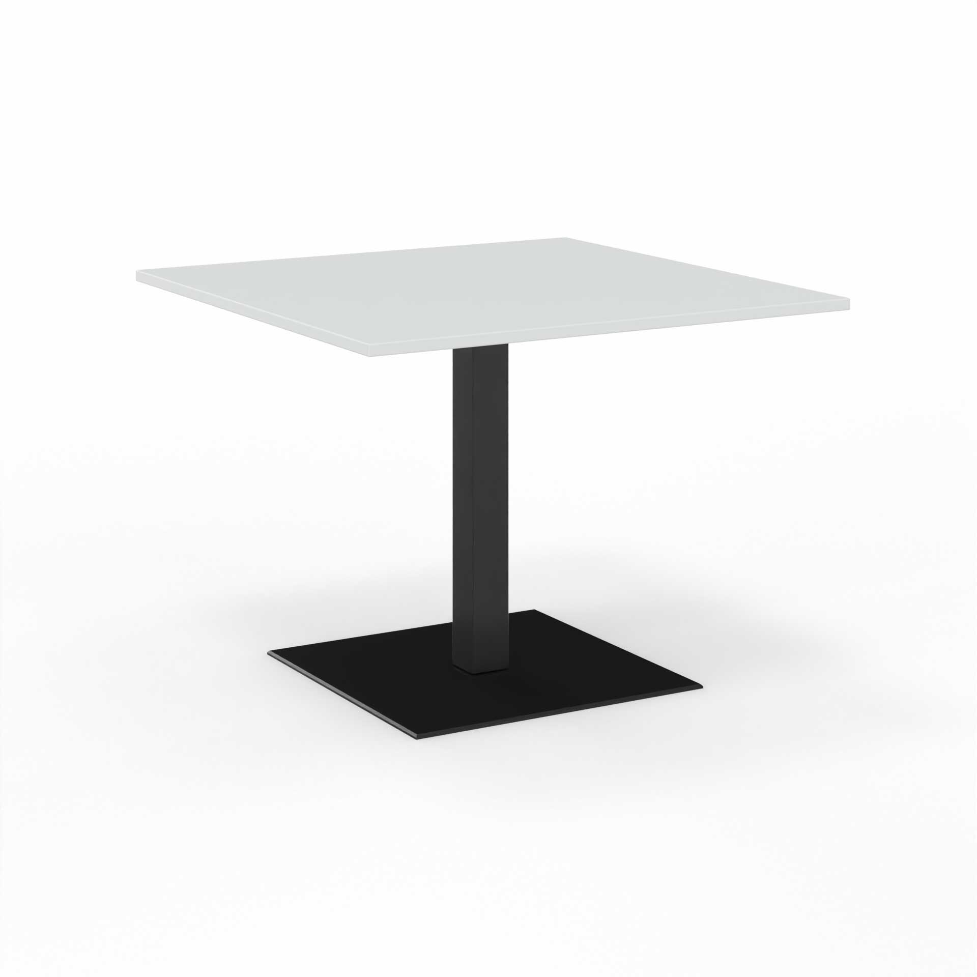 Image of Sitzungstisch Tradingzone GO Swiss 100x100 cm, Weissgrau/Schwarz, Quadratisch, Neu, Tisch - Für professionelle Meetings