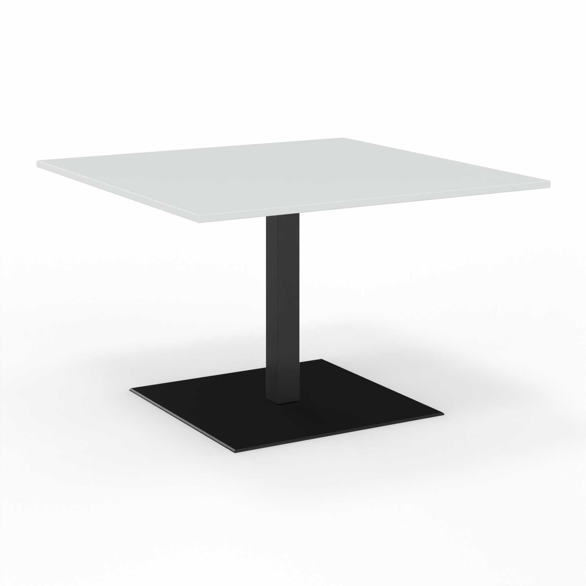 Image of Sitzungstisch Tradingzone GO Swiss 120x120 cm, Weissgrau/Schwarz, Quadratisch, Neu, Tisch - Für professionelle Meetings
