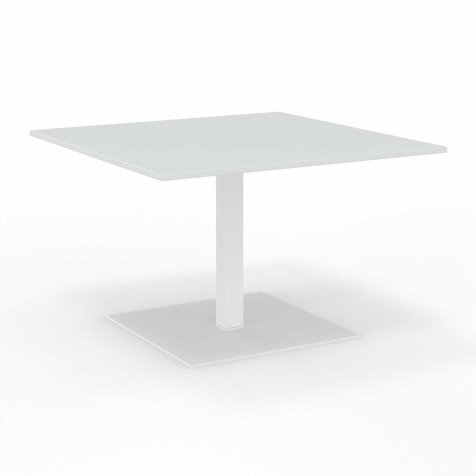Image of Sitzungstisch Tradingzone GO Swiss 120x120 cm, Weissgrau/Weiss, Quadratisch, Neu, Tisch - Für professionelle Meetings